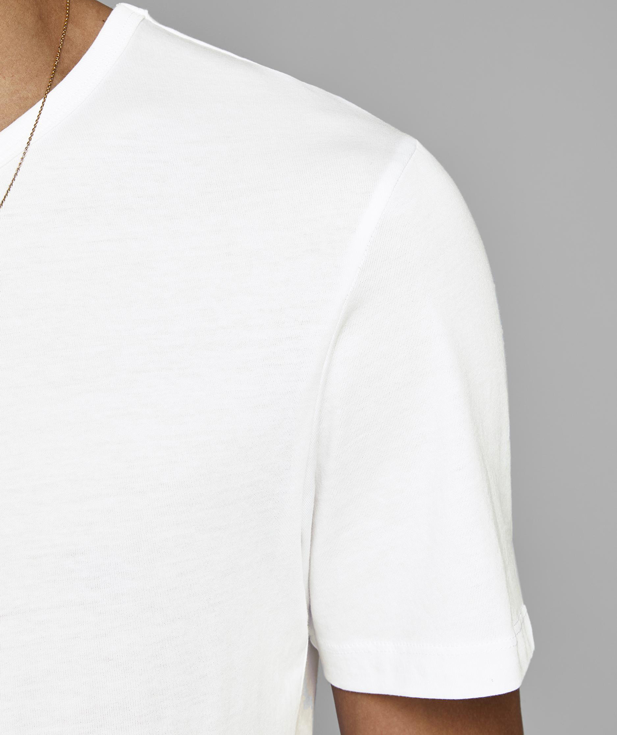 Jack & Jones JABASIC 2-pak kort&aelig;rmet undertr&oslash;je, Hvid, large image number 6