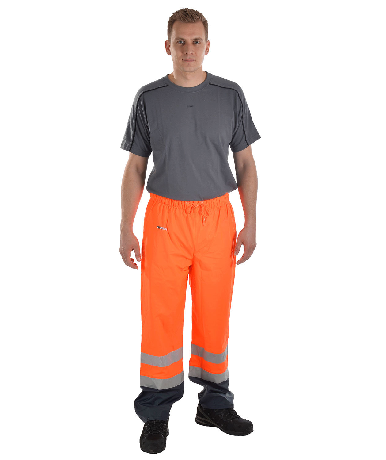 Ocean Comfort Light regnbyxa, Varsel Orange/Marinbl&aring;