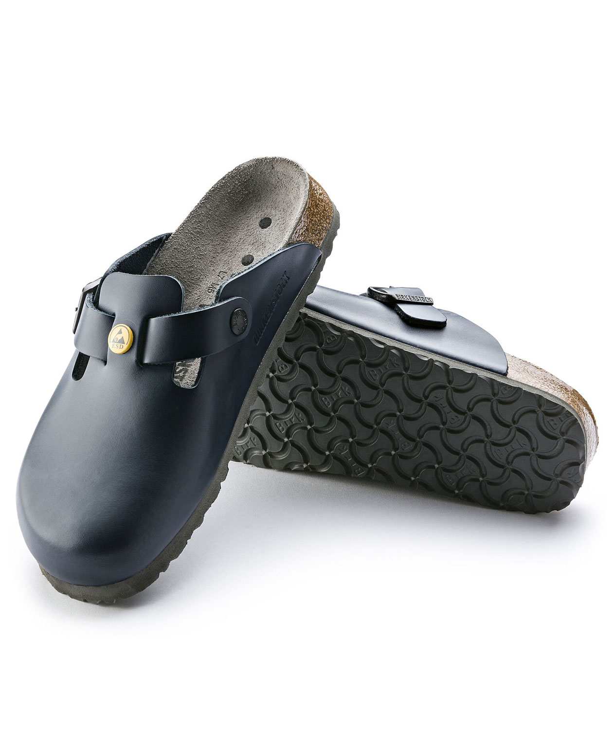 Birkenstock Boston ESD Narrow Fit dame sandaler, Bl&aring;, large image number 2