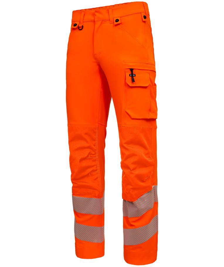 Engel Safety arbetsbyxa full stretch, Varsel Orange, large image number 2