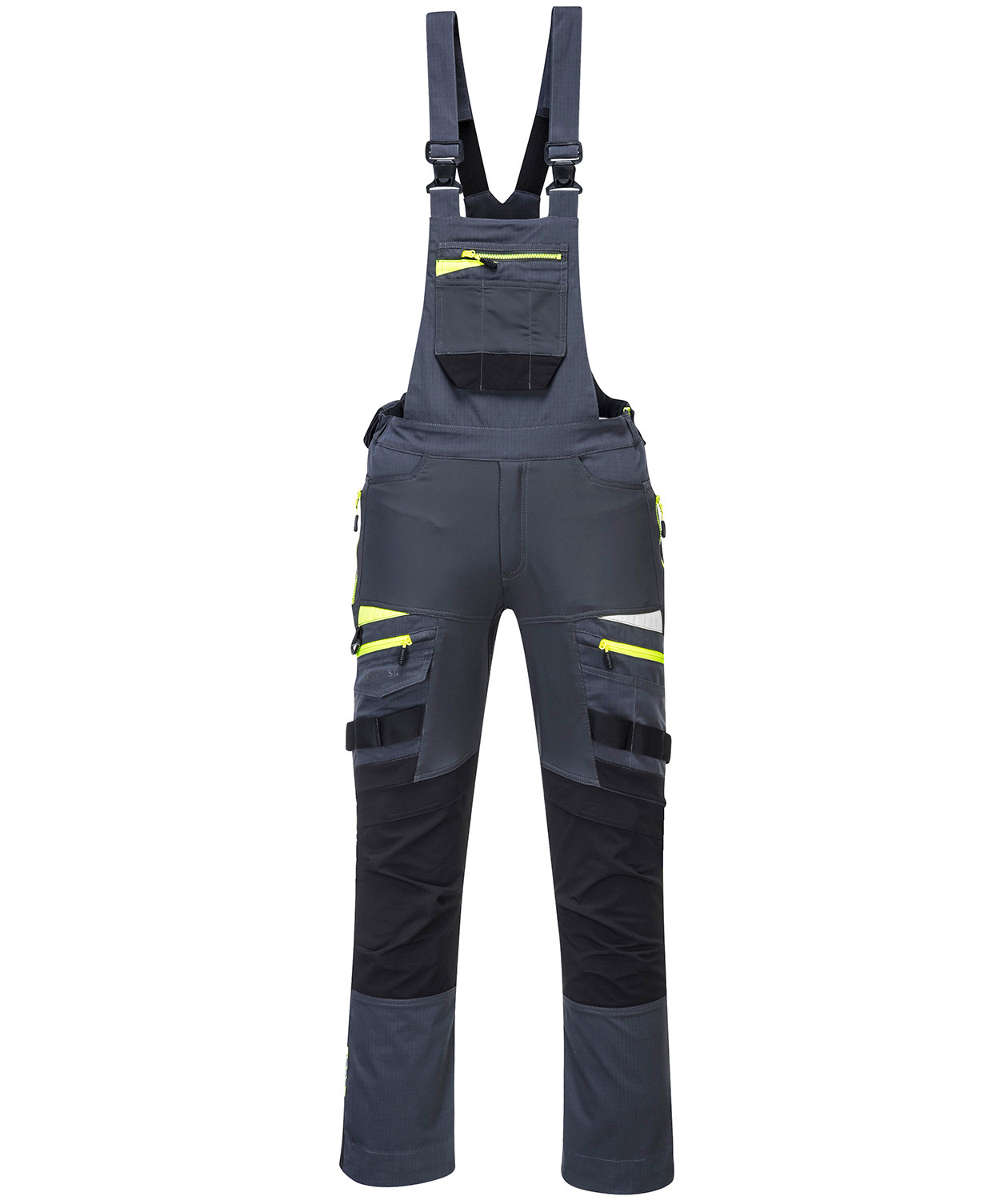 Portwest DX4 arbetsh&auml;ngselbyxor full stretch, Metallgr&aring;