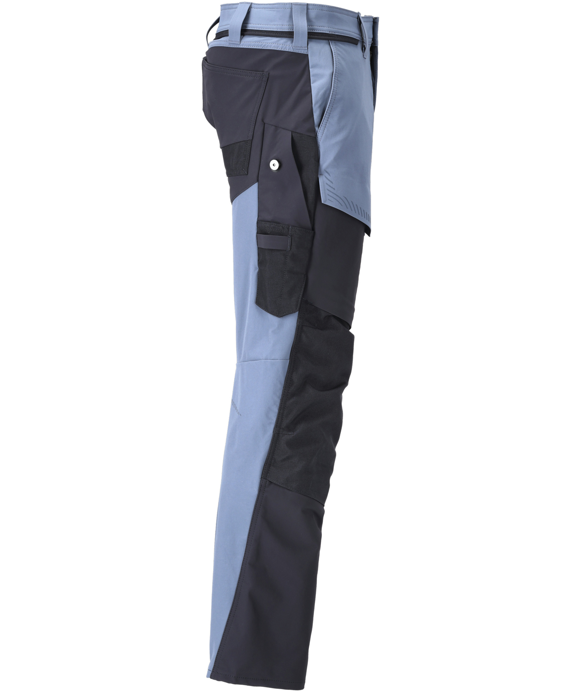 Mascot Customized arbeidsbukse full stretch, Stenbl&aring;/M&oslash;rk Marine, large image number 3
