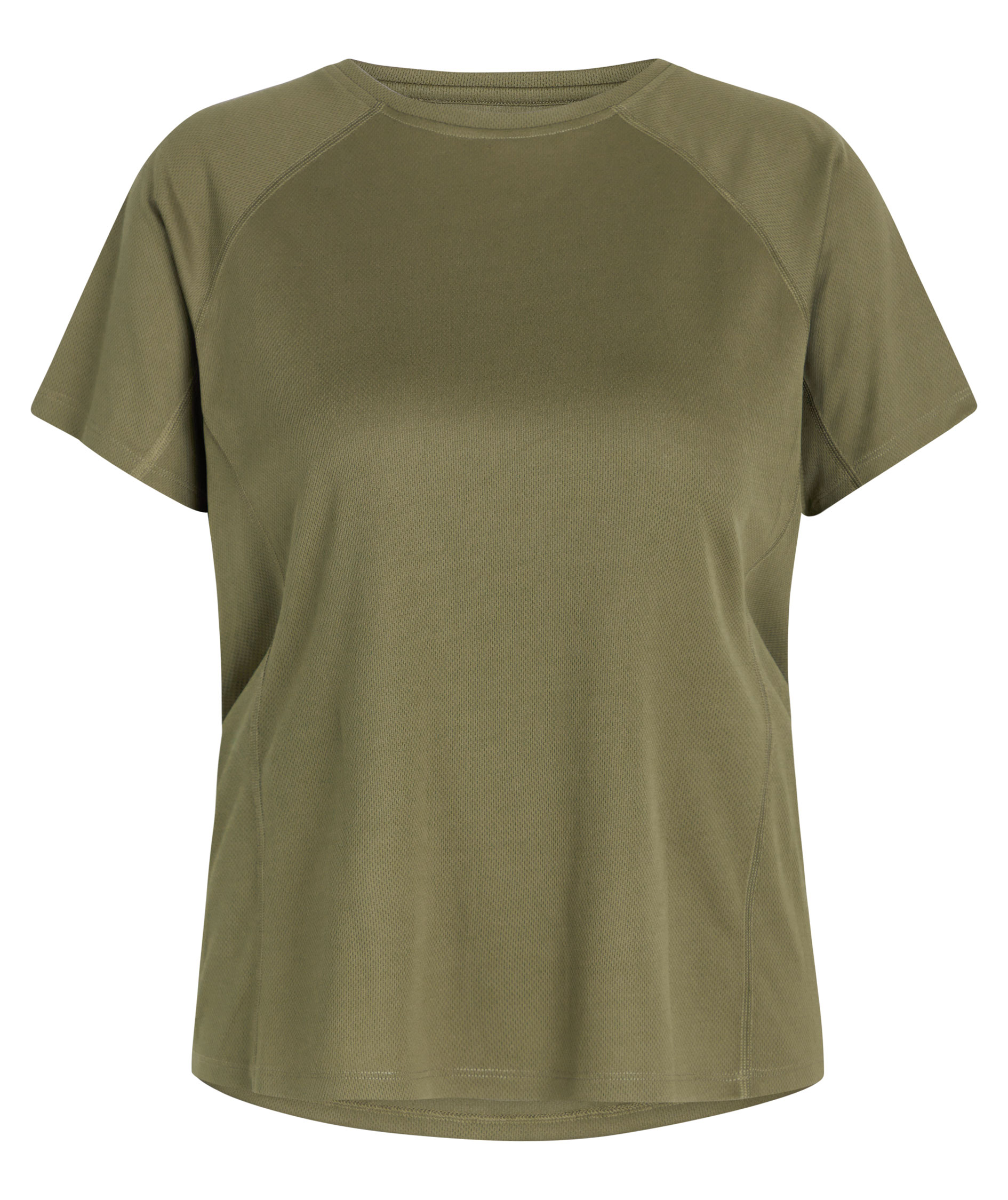 Zebdia Damen Sports T-shirt, Armee Gr&uuml;n