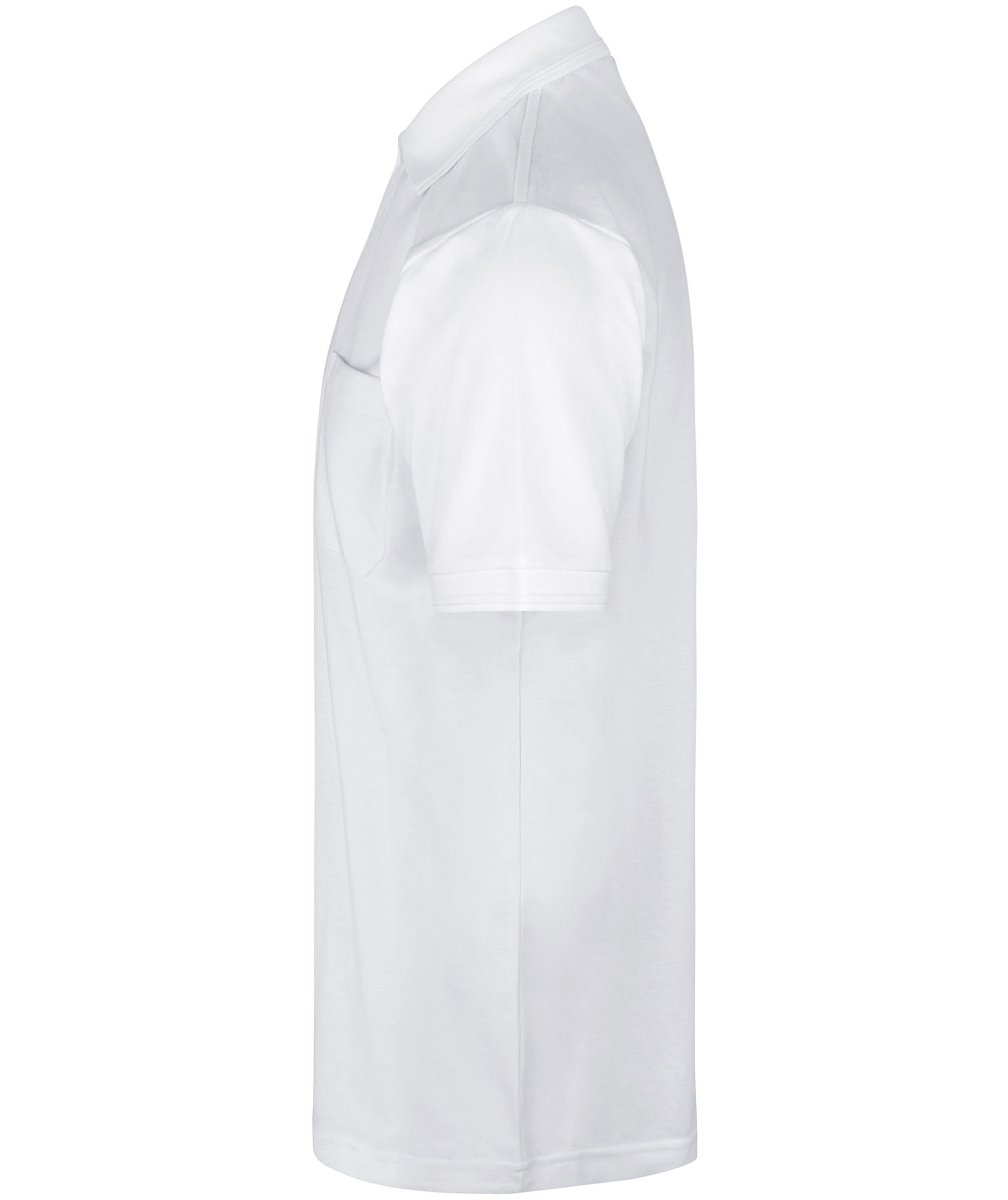 ID PRO Wear Polo T-skjorte med brystlomme, Hvit, large image number 2