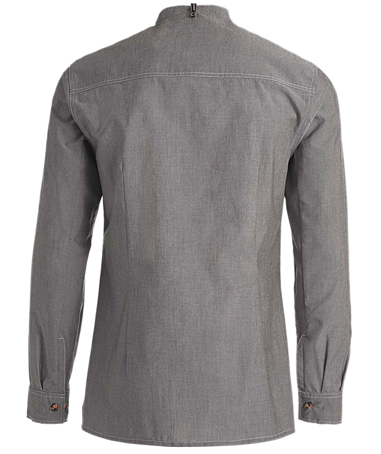 Kentaur modern fit chefs shirt/server shirt, Chambray Grey, large image number 2