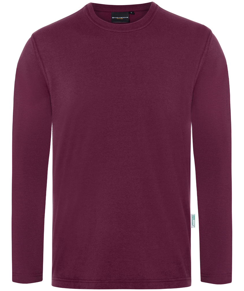 Karlowsky Casual-Flair lang&auml;rmliges T-shirt, Aubergine, Aubergine, swatch