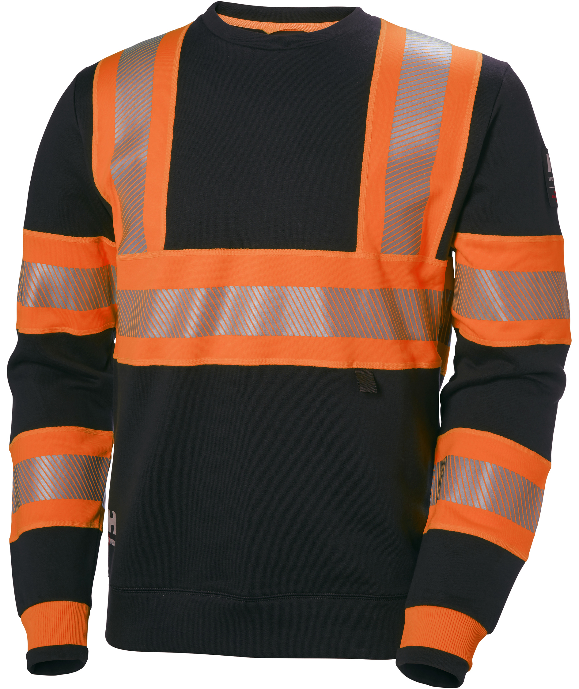 Helly Hansen ICU genser, Hi-vis Oransje/Ebony, Hi-vis Oransje/Ebony, swatch