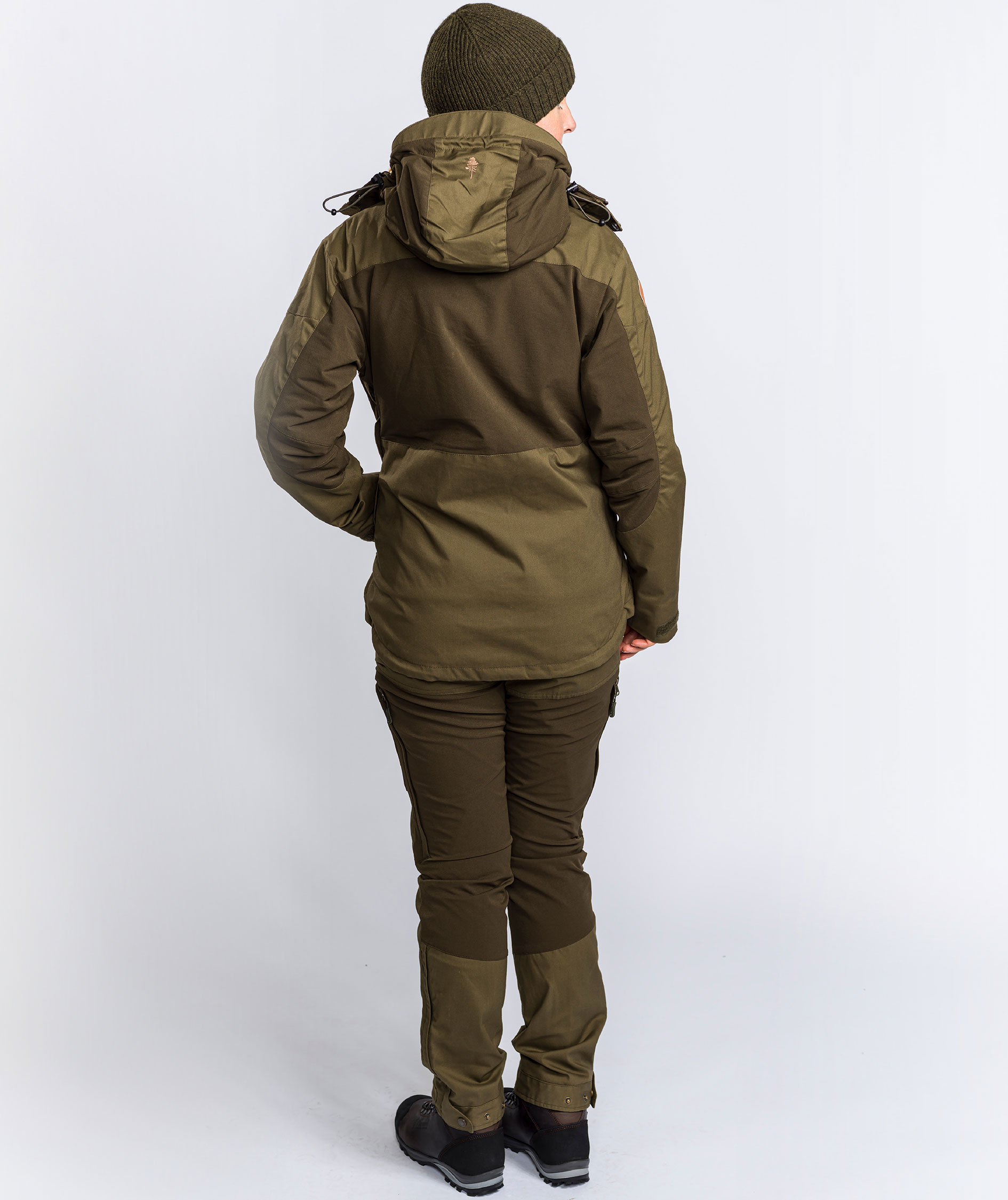 Pinewood&nbsp;Finnveden Hybrid Extreme damejakke, Dark Olive/Hunting Olive, large image number 5