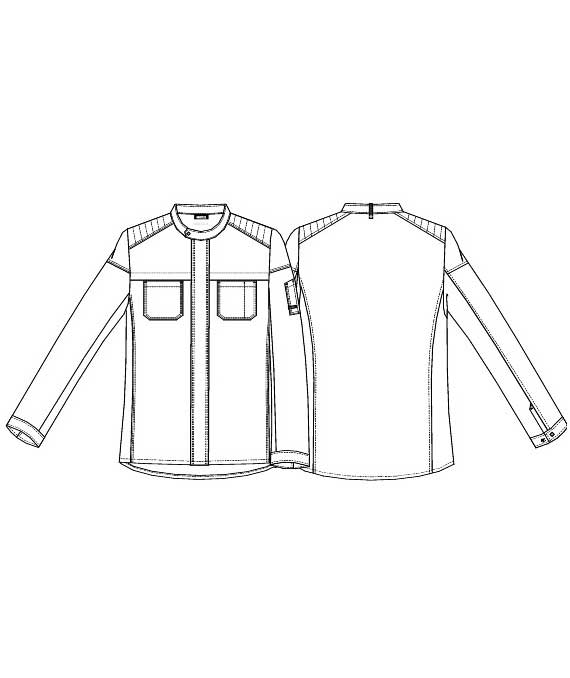 Kentaur Biker  Koch-/Kellnerjacke, Oceanblau, large image number 3