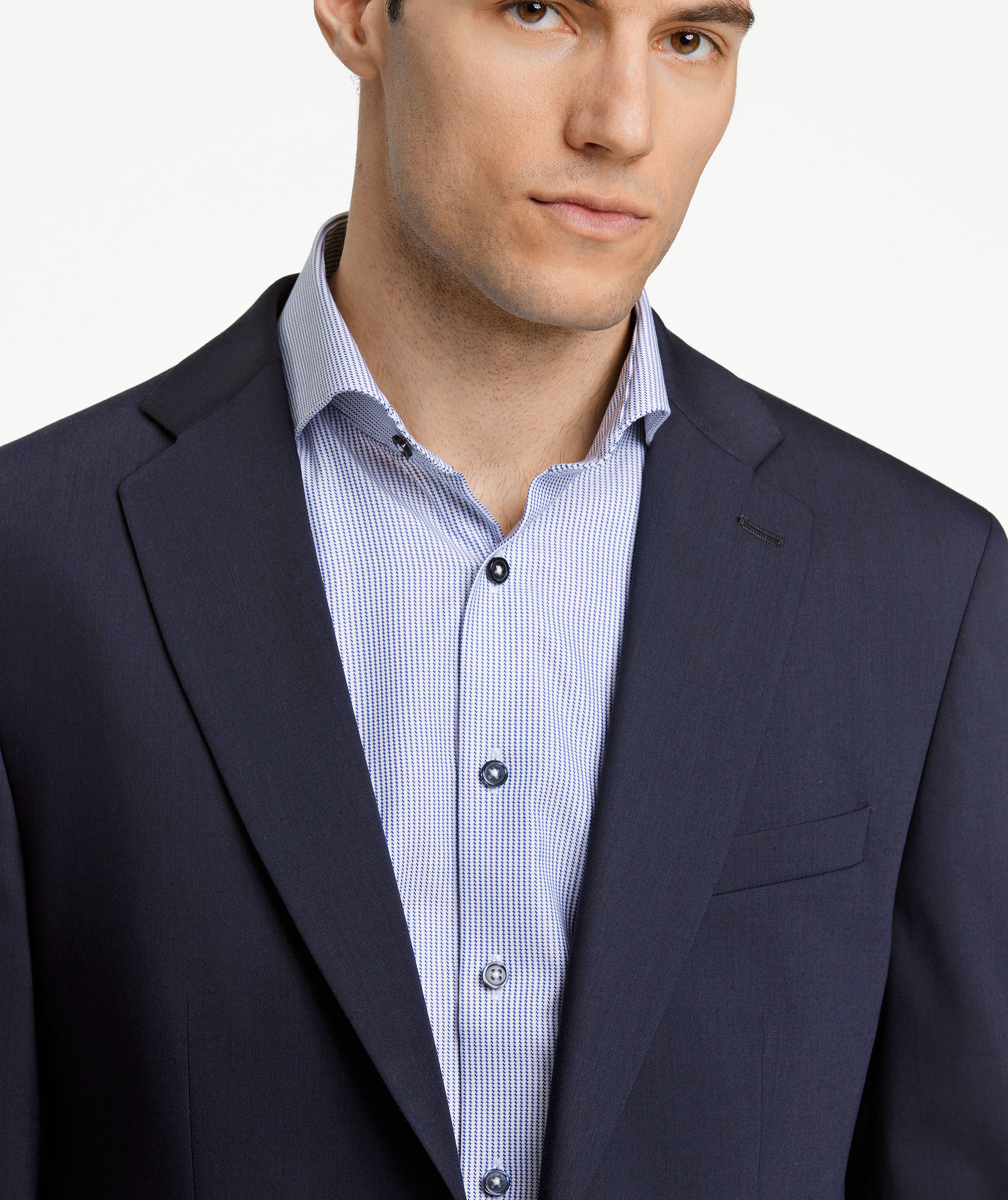 Lindbergh Modern fit blazer with wool, Navy, large image number 3