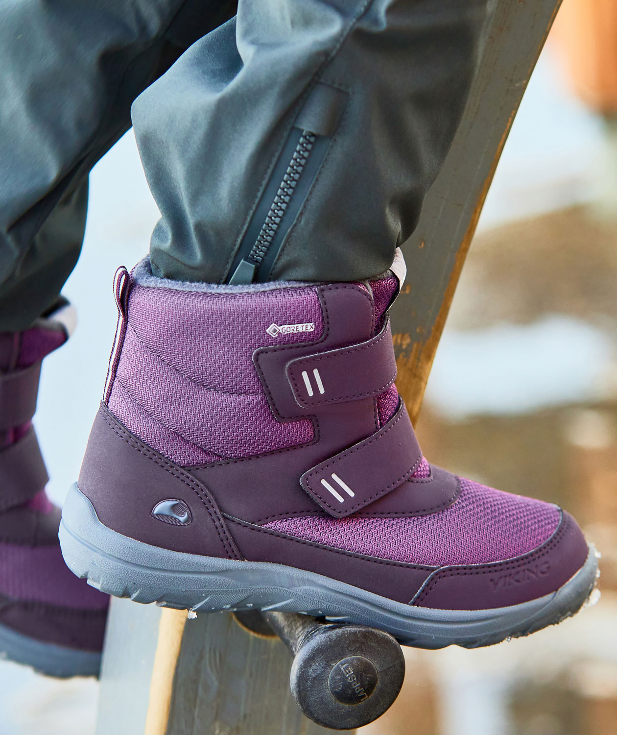 Viking Vang Jr GTX vinterst&ouml;vlar till barn, Plum