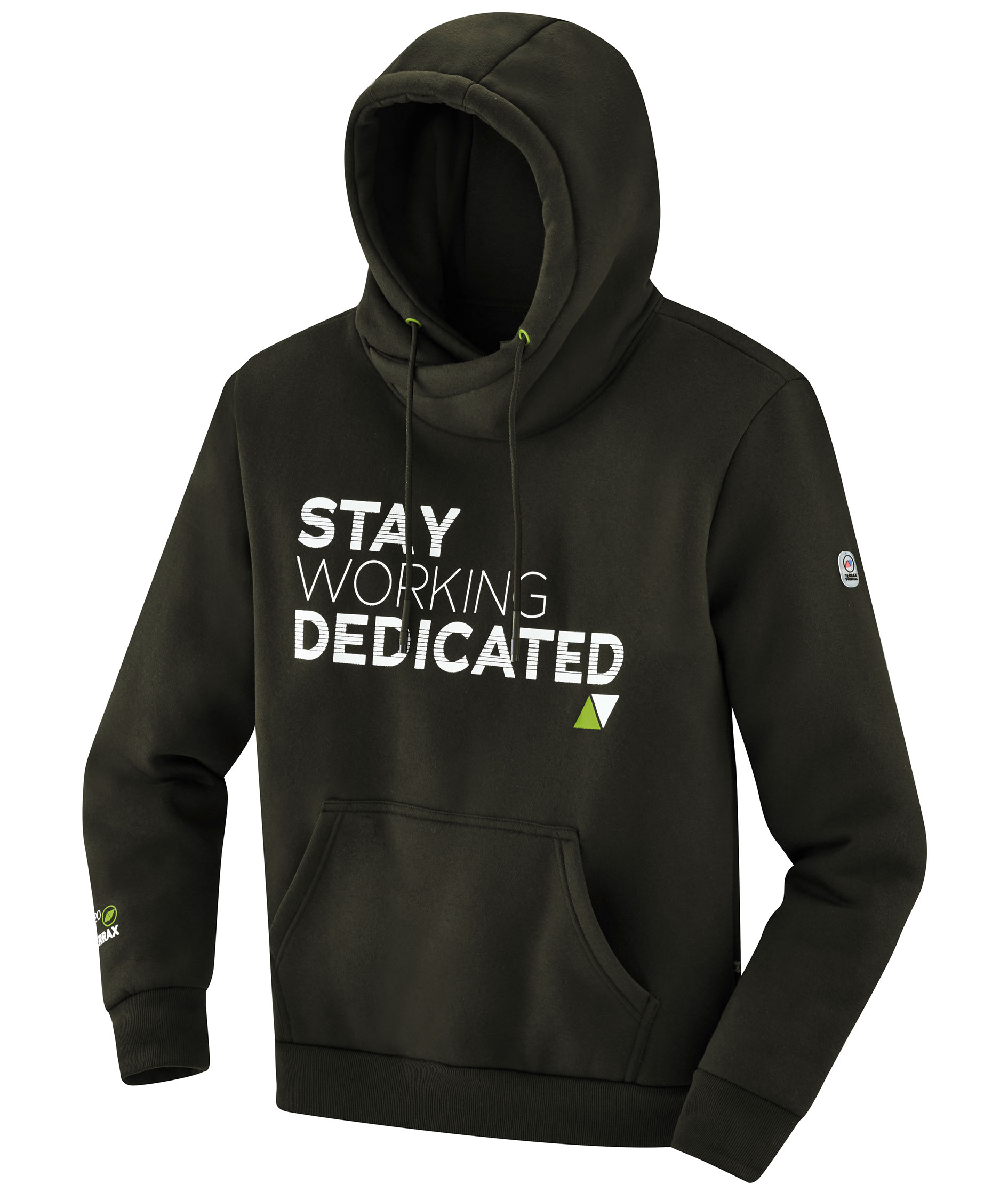 Terrax Hoodie, Dunkelgr&uuml;n/Limone