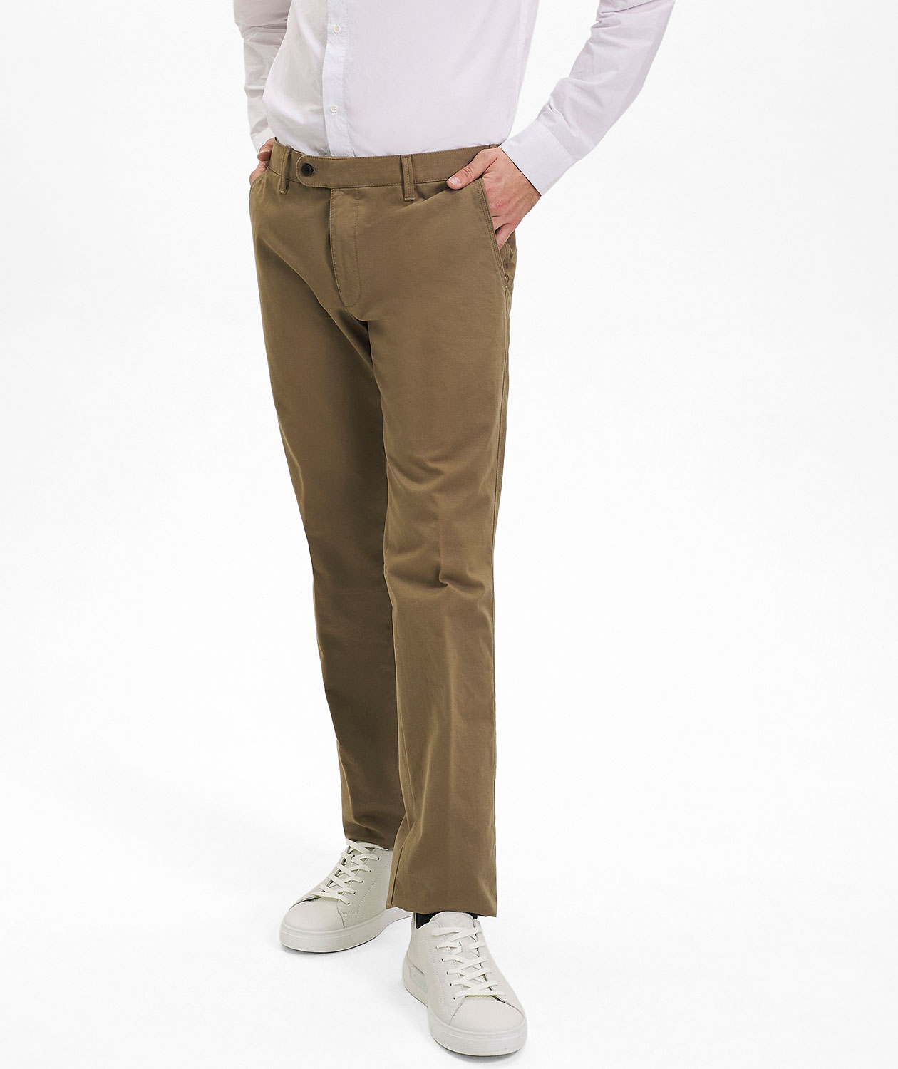 Sunwill Coloursafe Regular fit chinos, Dark sand
