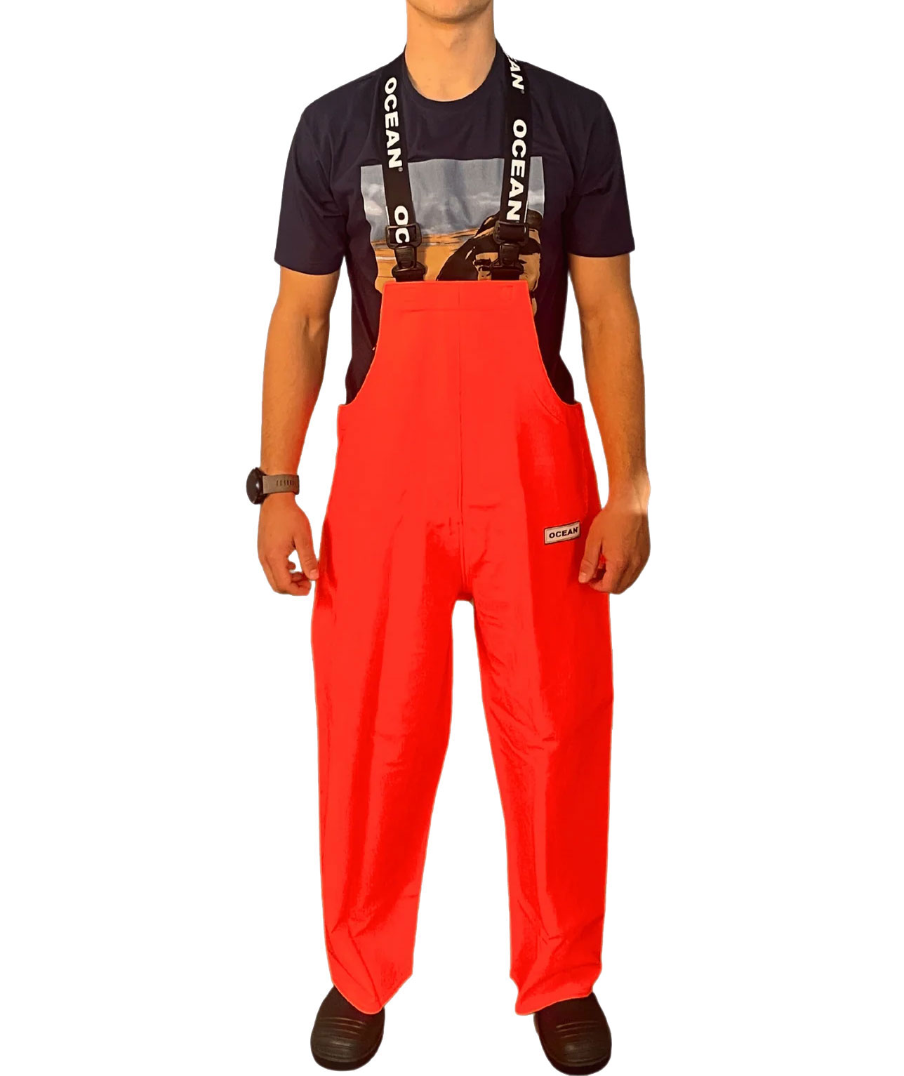 Ocean Offshore Heavy FR regnoveralls, Orange