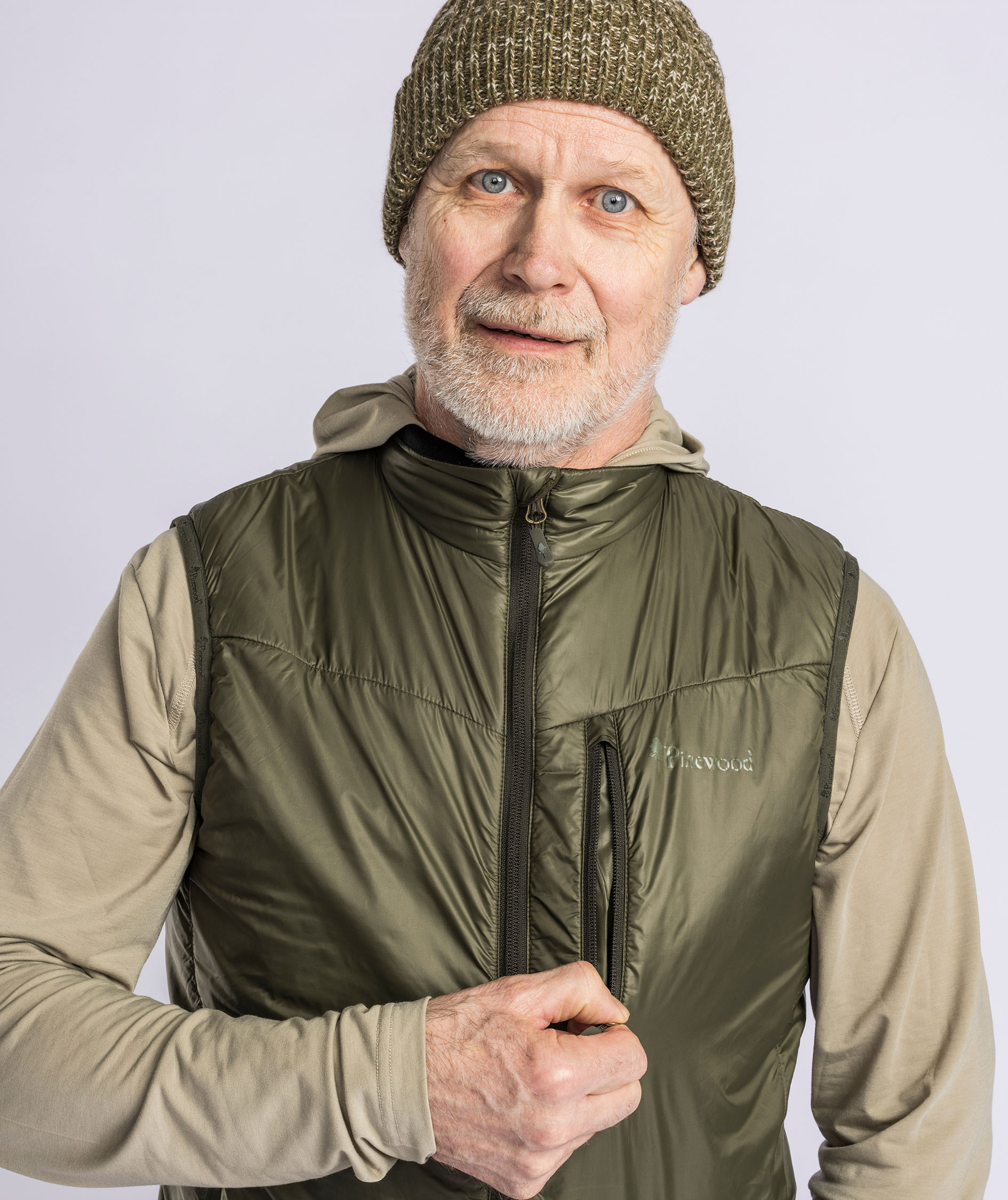 Pinewood Wool Insulation vest, Moss green, large image number 4