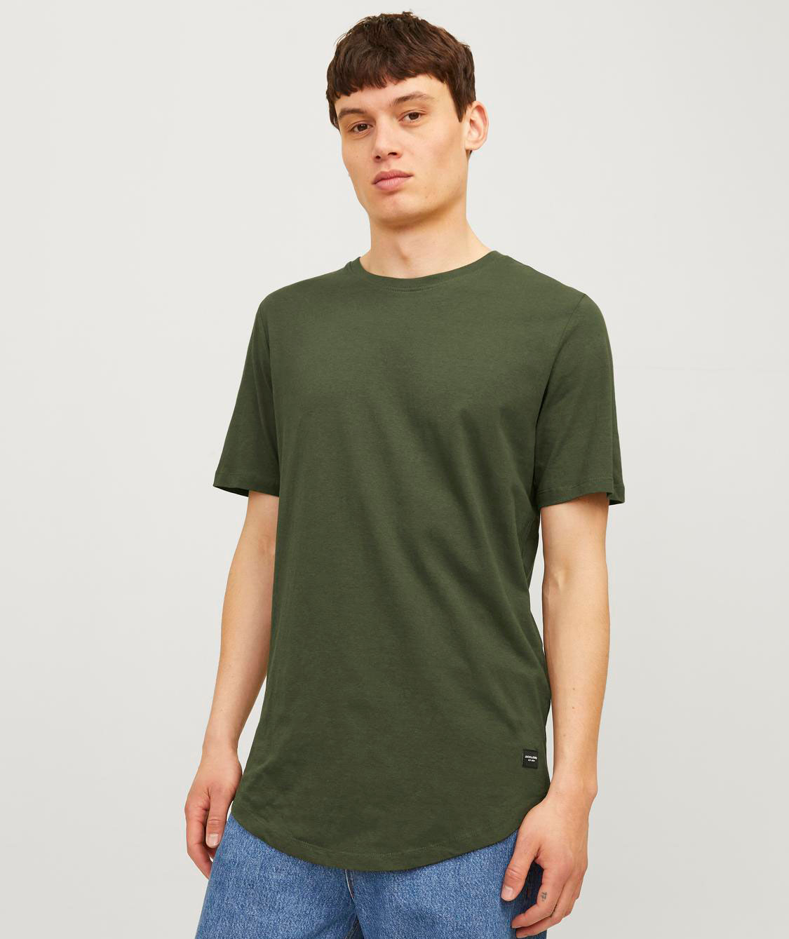 Jack & Jones JACJENS 5-pack T-shirt, White/Black/Navy/Forest, large image number 2