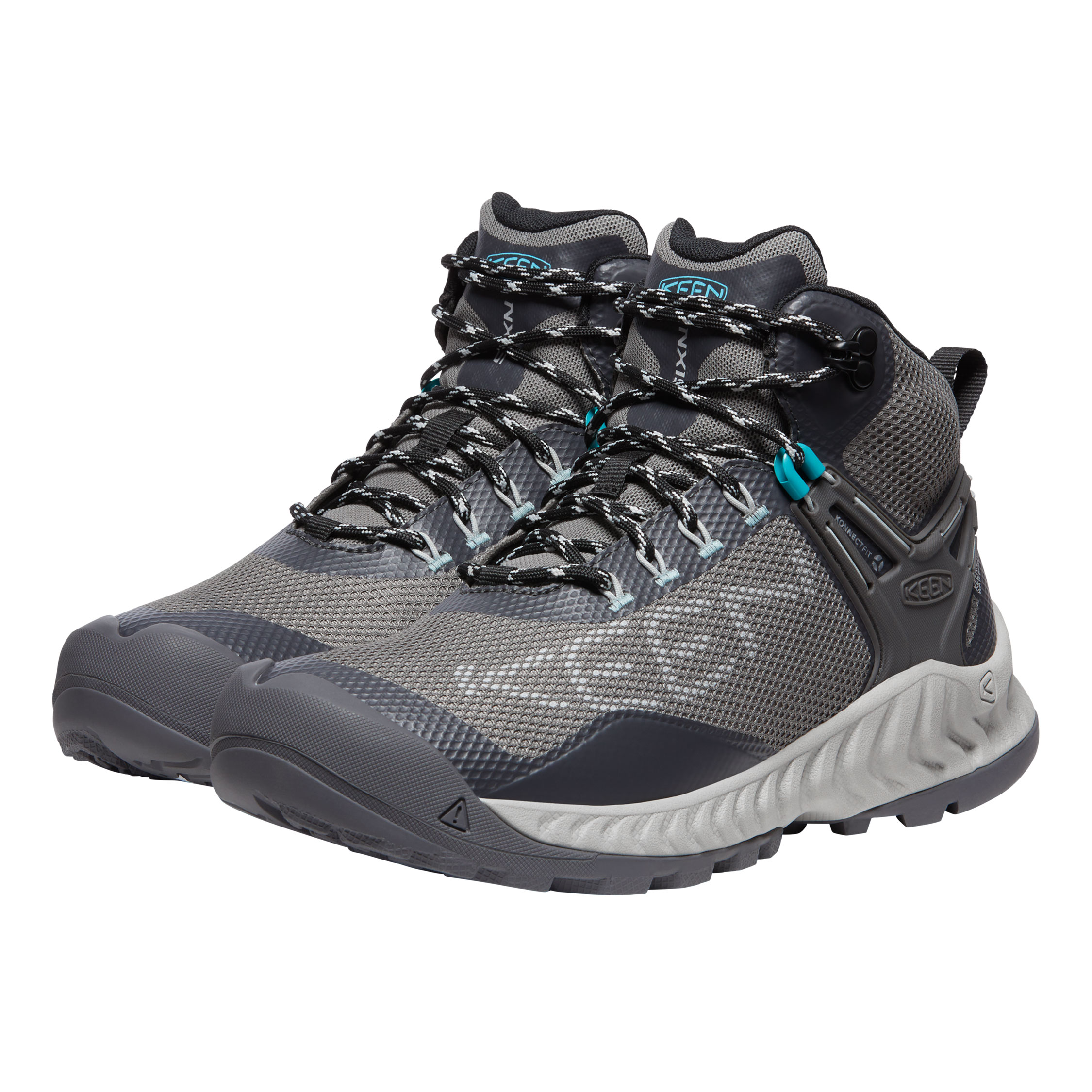 Keen Nxis Evo Mid WP women's hiking boots, Magnet/Ipanema, large image number 2