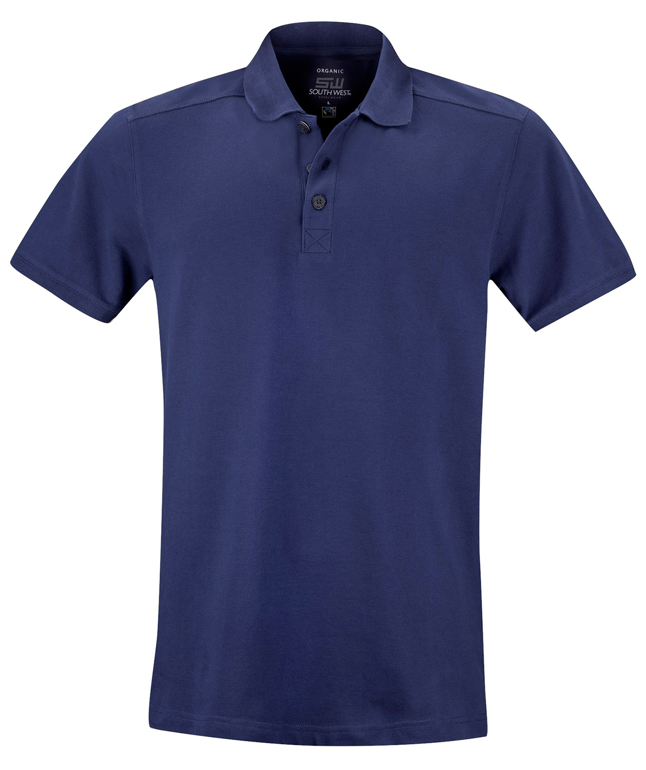 South West Martin Poloshirt, Indigo, Indigo, swatch