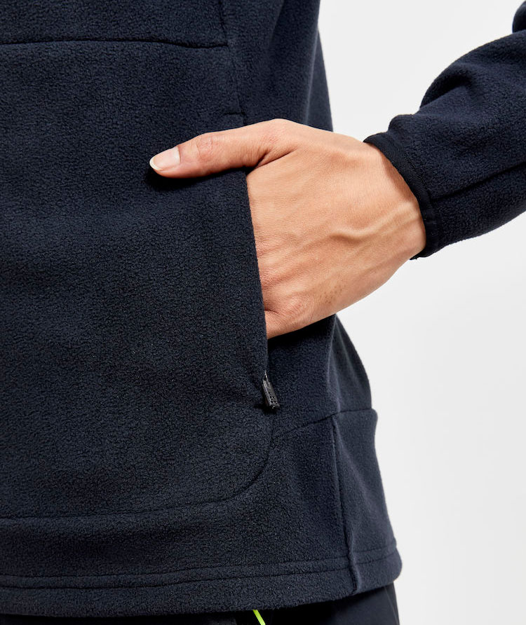 Craft ADV Explore fleece midlayer dam, Svart/Granit, large image number 4