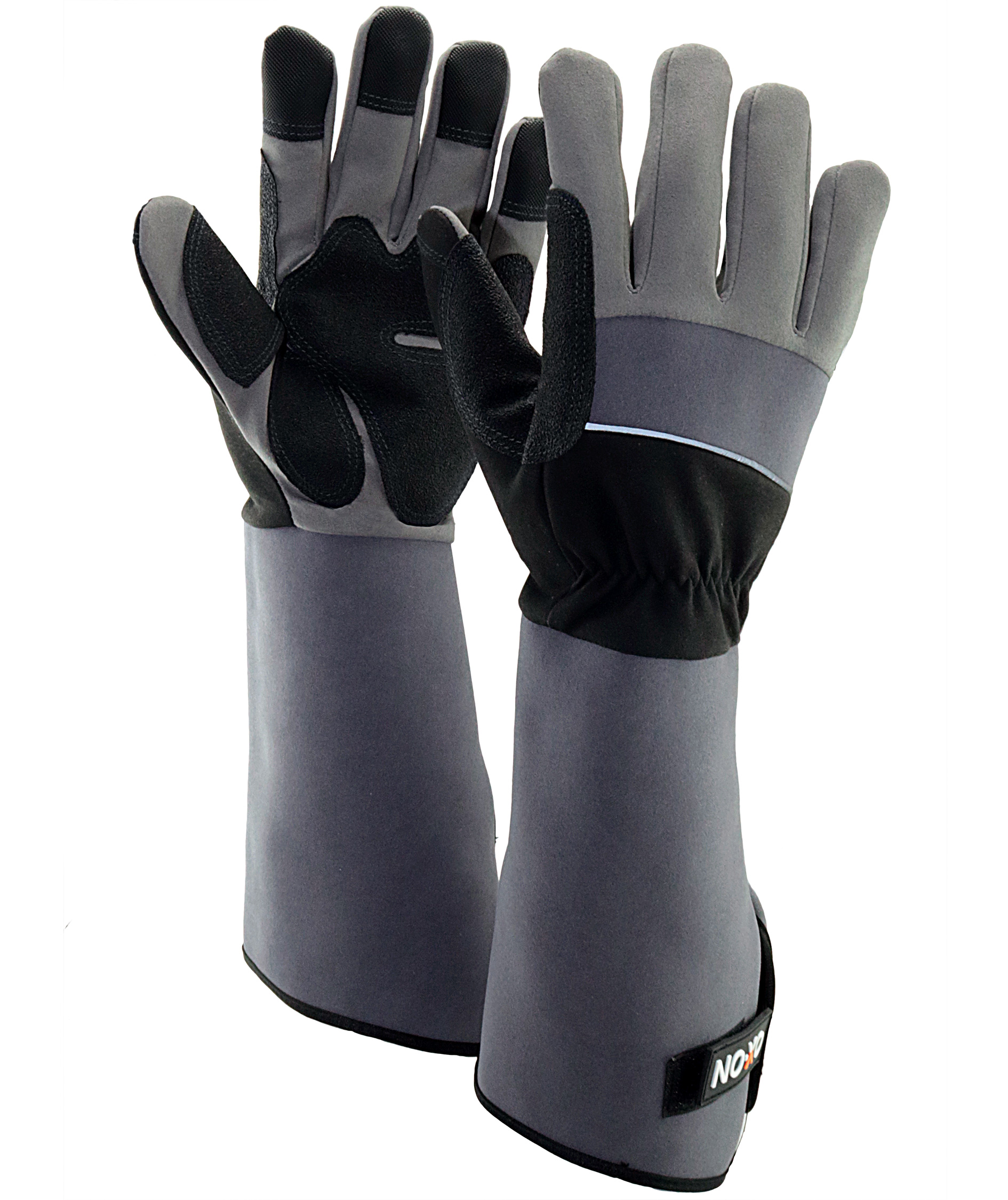 OX-ON Garden Supreme 5602 havehandsker, Gr&aring;/Sort