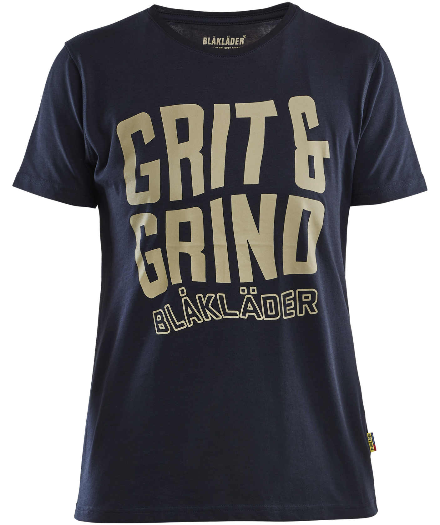 Bl&aring;kl&auml;der Grit and Grind T-shirt dam, M&ouml;rk Marinbl&aring;