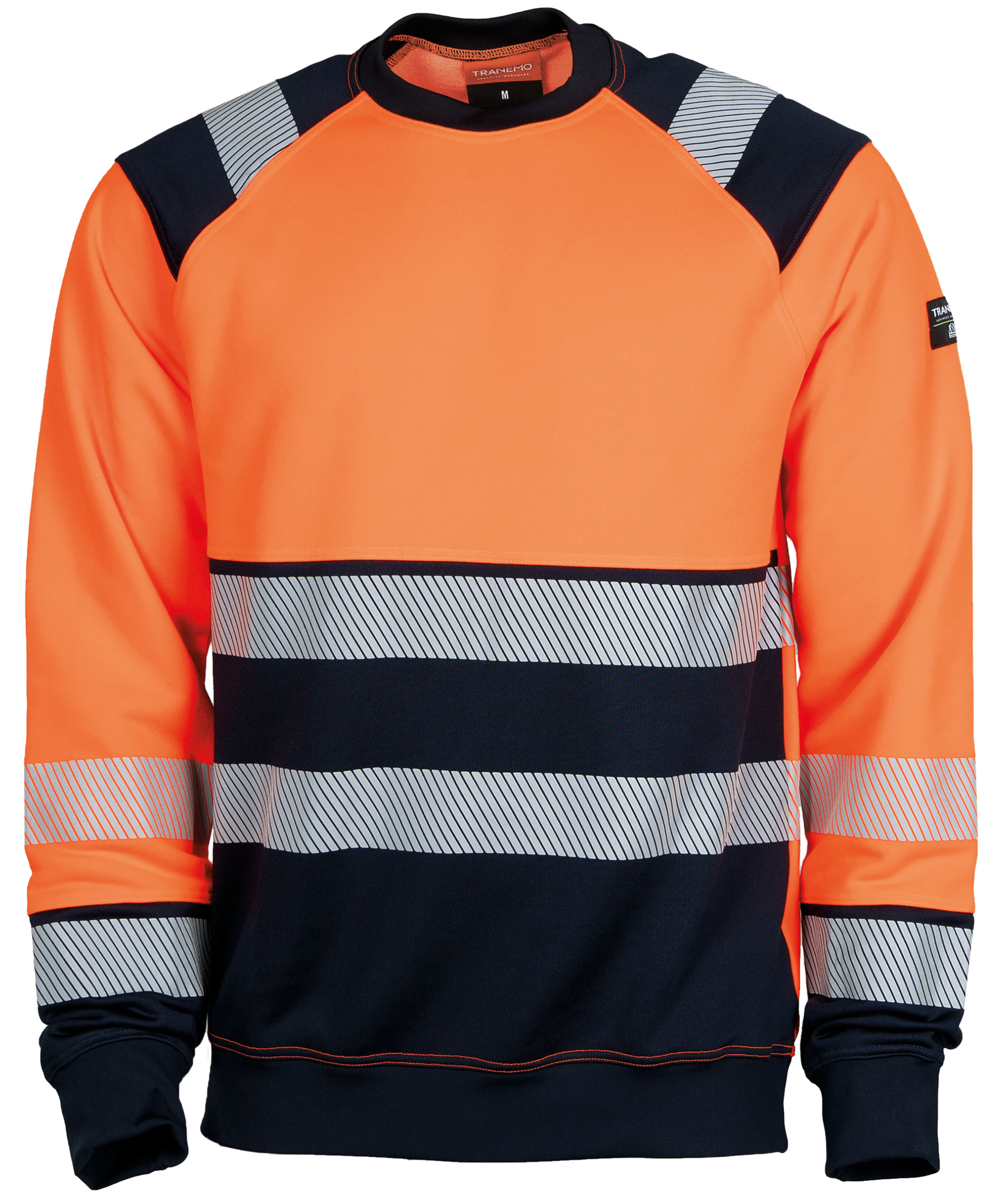Tranemo Sweatshirt, Hi-Vis Orange/Marine