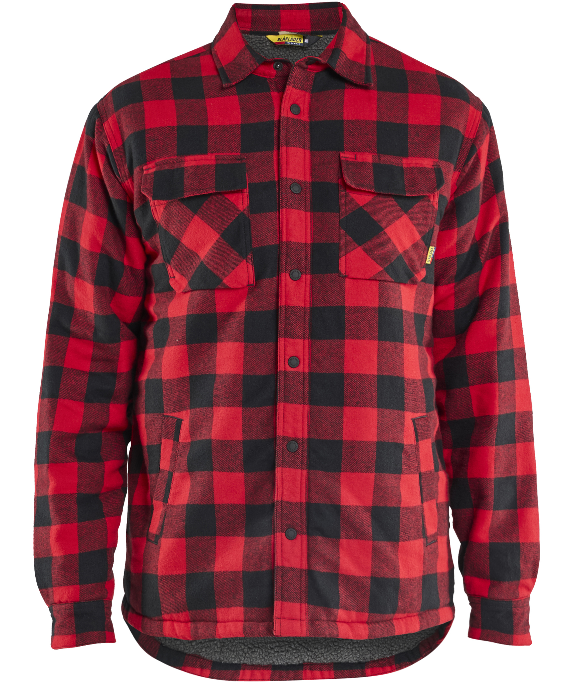 Bl&aring;kl&auml;der flanell skjortjacka, R&ouml;d/Svart