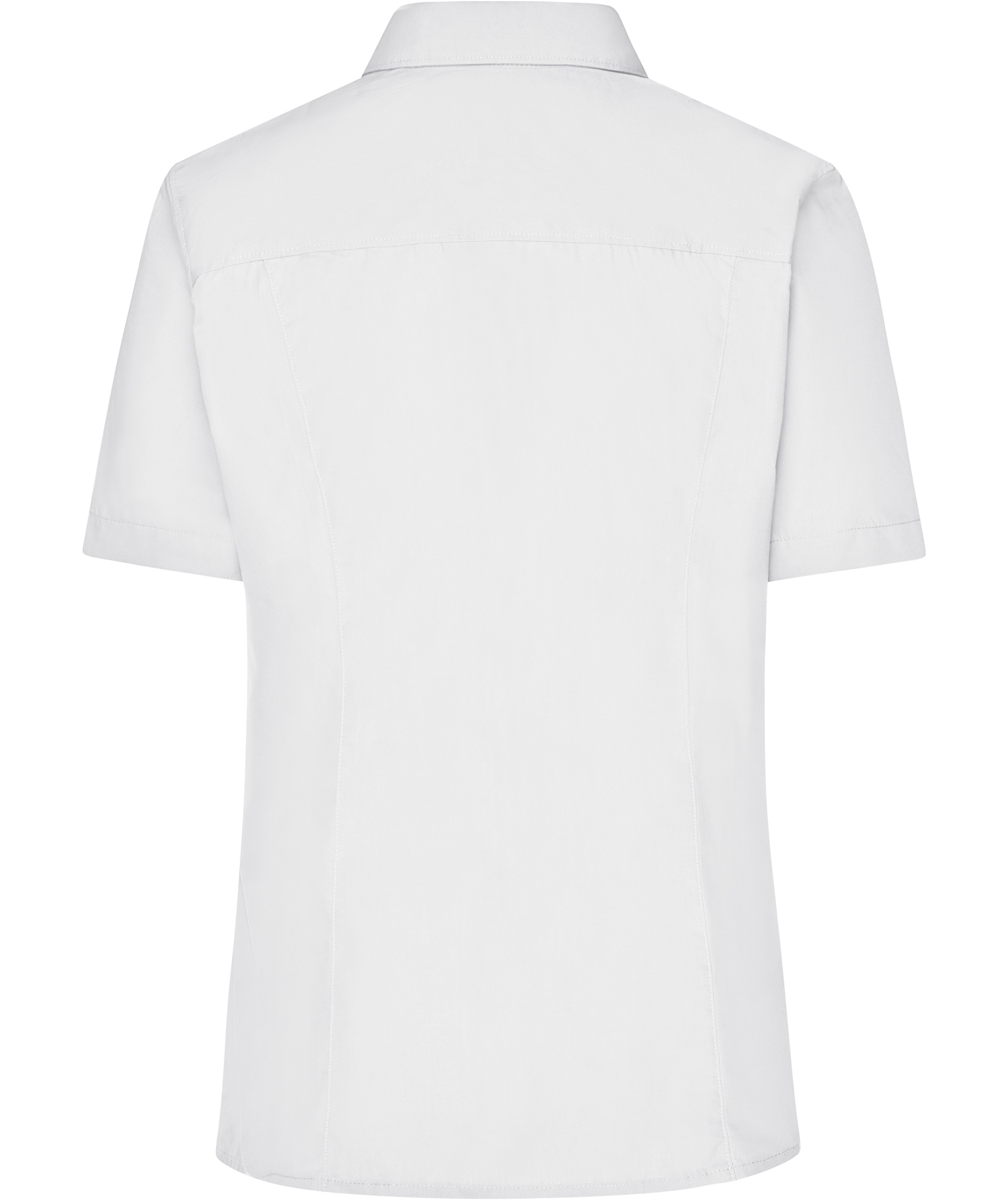 James & Nicholson kort&auml;rmad Modern fit skjorta dam, Vit