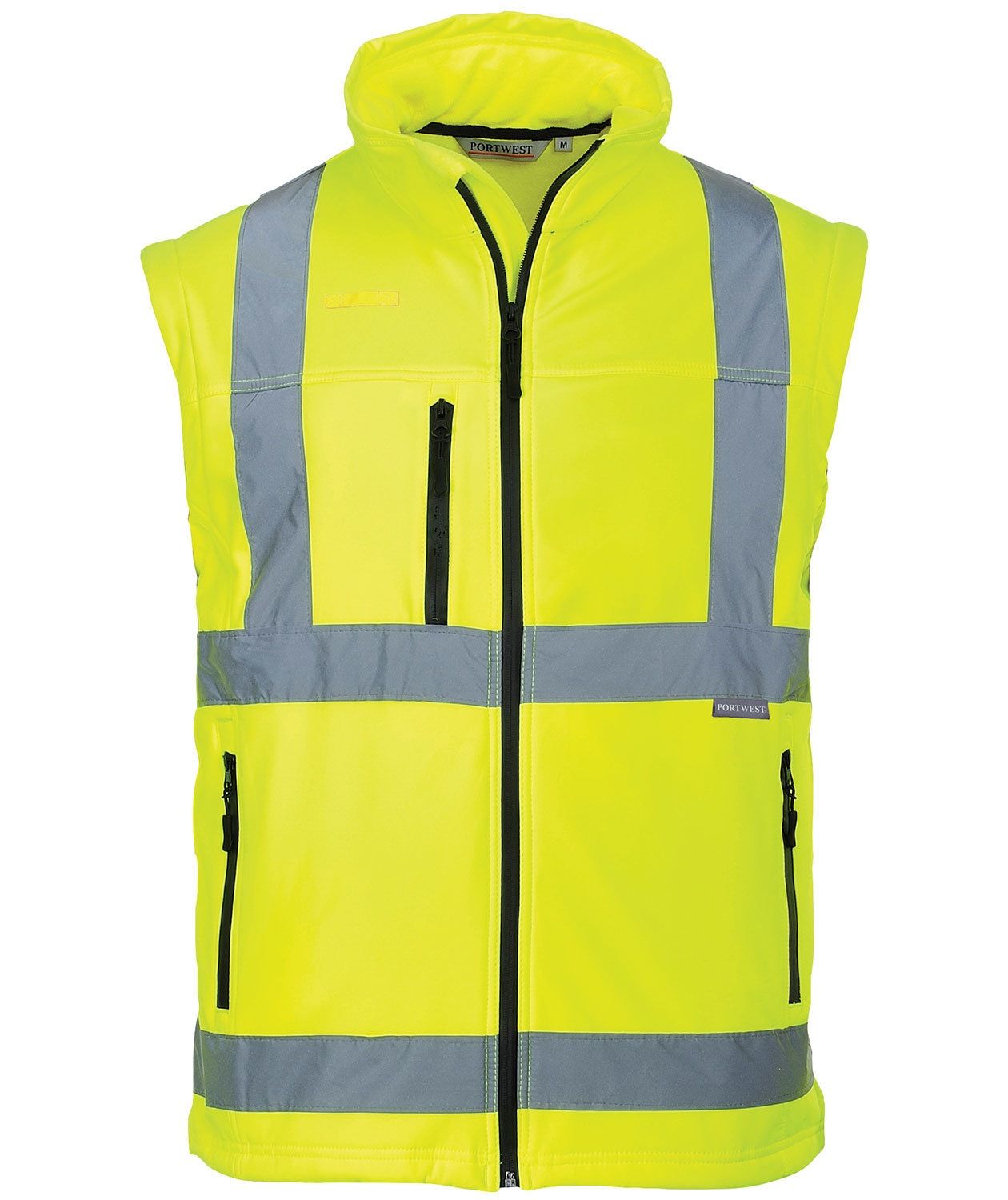 Portwest 2-i-1 softshelljacka, Varsel Gul