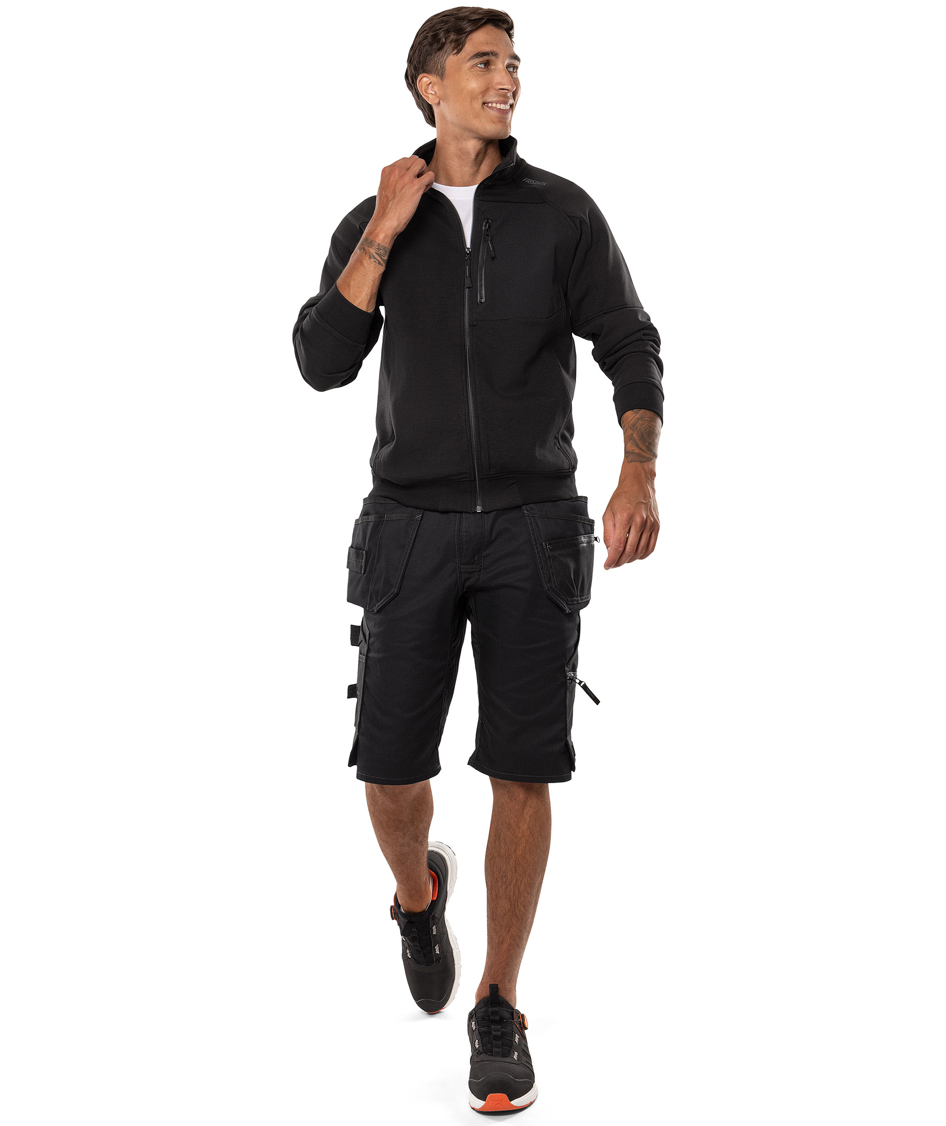 Fristads h&aring;ndverkershorts 2904 GWM, Svart