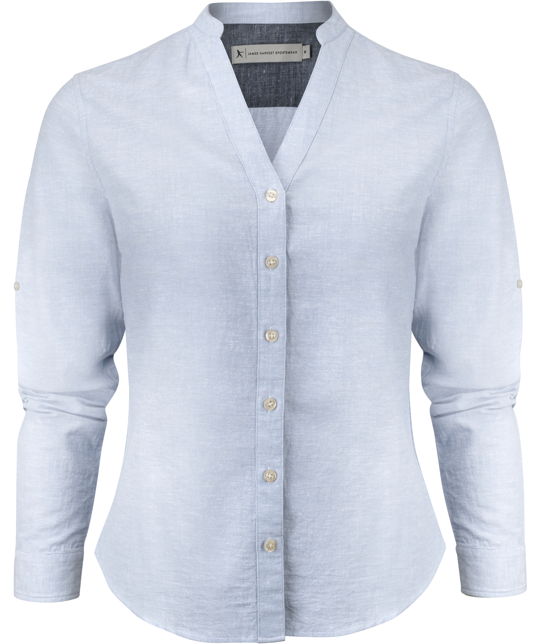 James Harvest Townsend linneskjorta dam, Light blue