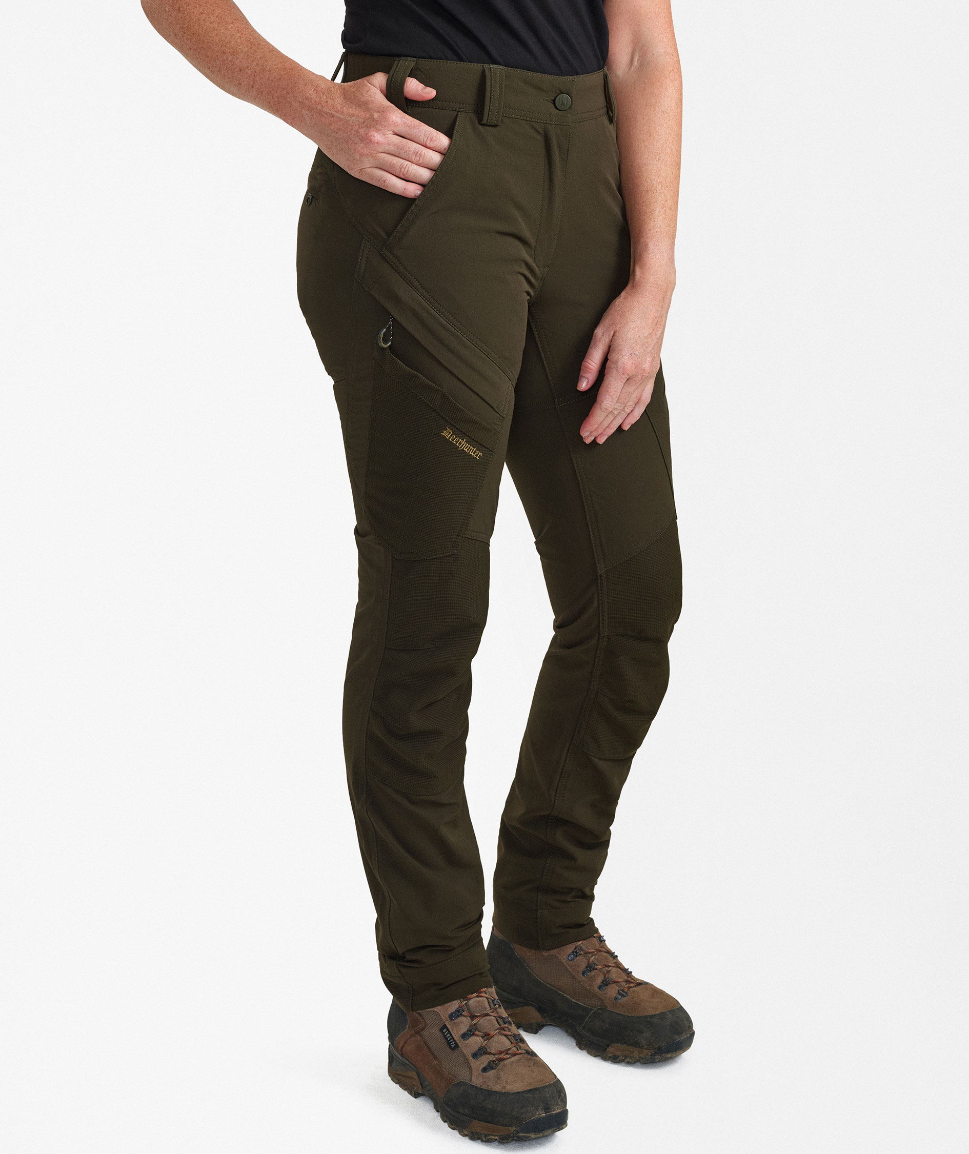 Deerhunter Northward women's trousers, Bark Green, large image number 3