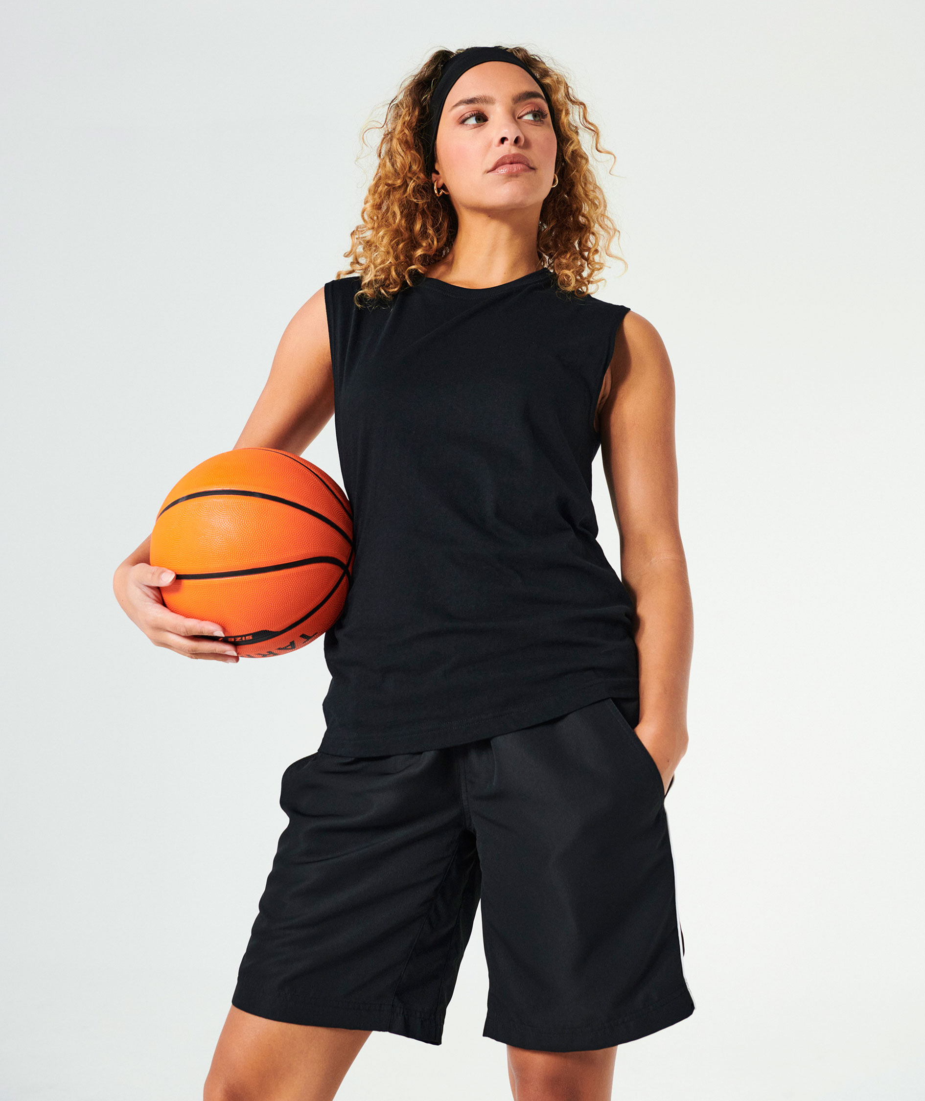 Clique Sleeveless tank top, Sort