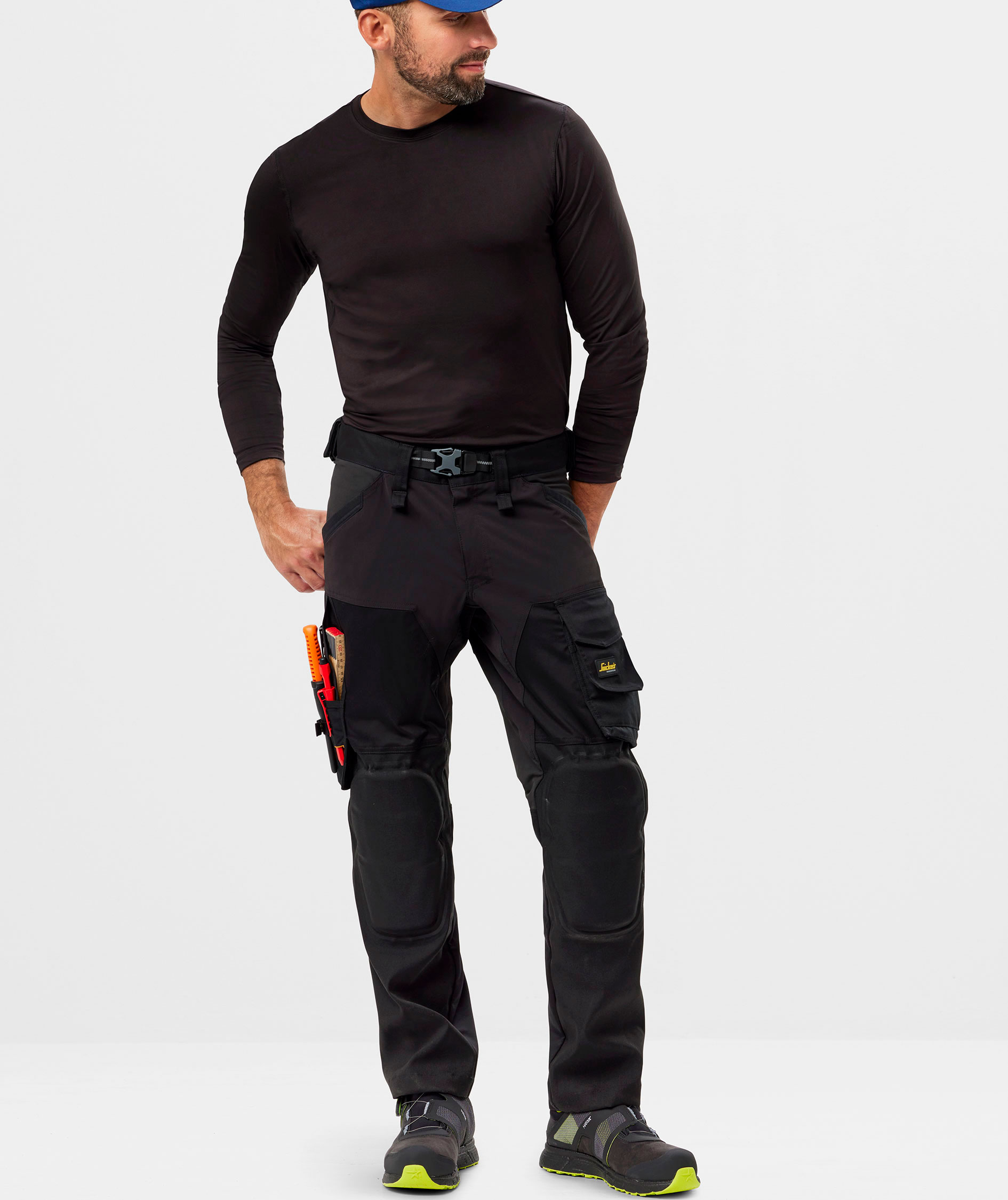Snickers AllroundWork work trousers Capsulized&trade; 6593, Black/Black, large image number 1
