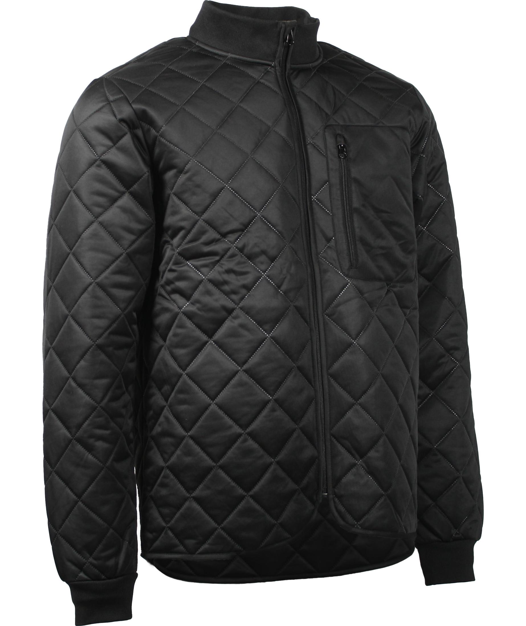 Lyngs&oslash;e vattert jakke, Svart