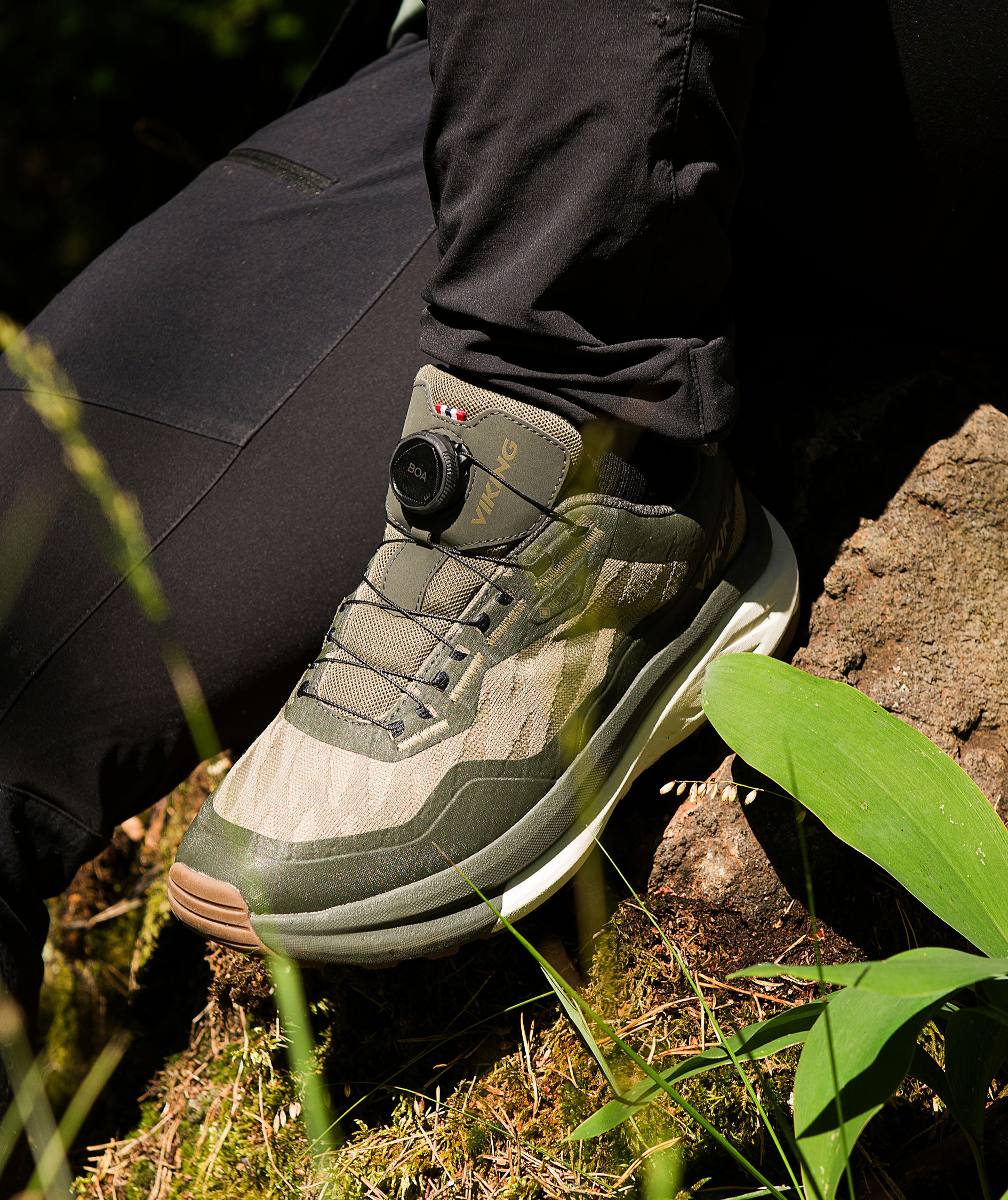 Viking Hike Low GTX BOA W vandrarskor dam, Huntinggreen