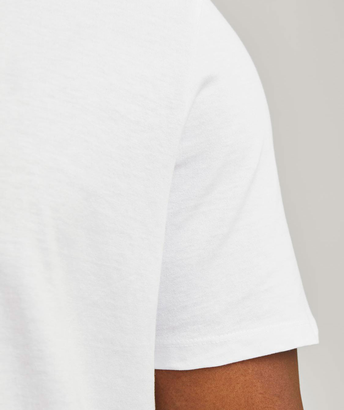 Jack & Jones Plus JJEBRADLEY T-shirt, White, large image number 4