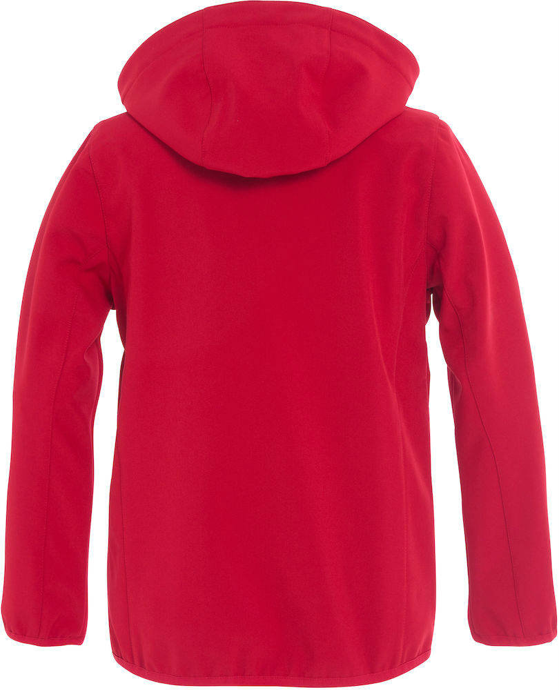 Clique Basis Softshell junior jacket, Red, large image number 3