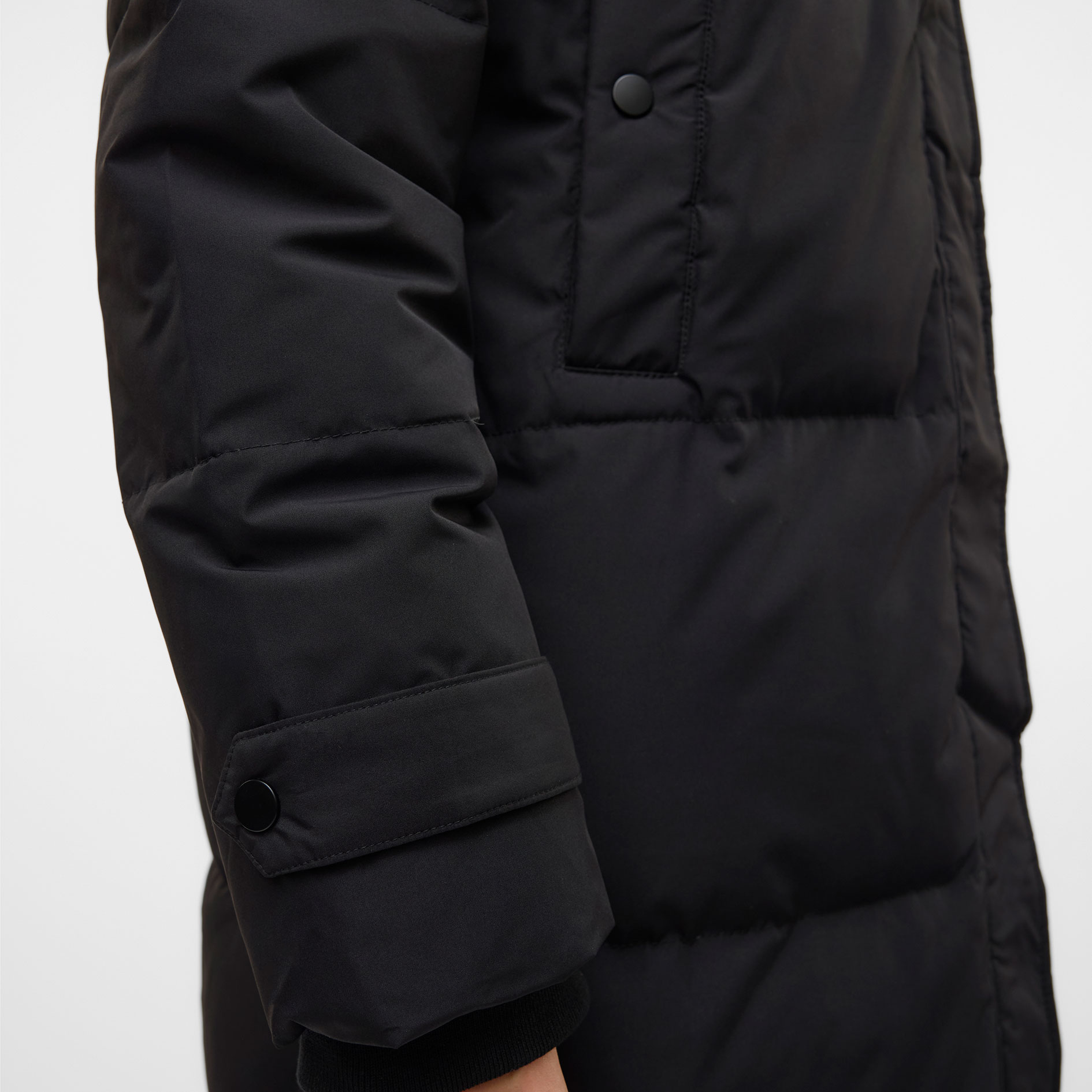 Vero Moda VMLEONIEANNE long women's down jacket, Black, large image number 5