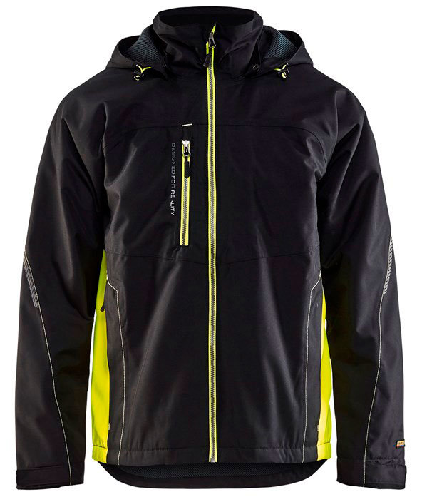 Bl&aring;kl&auml;der Unite skaljakke, Sort/Gul, Sort/Gul, swatch