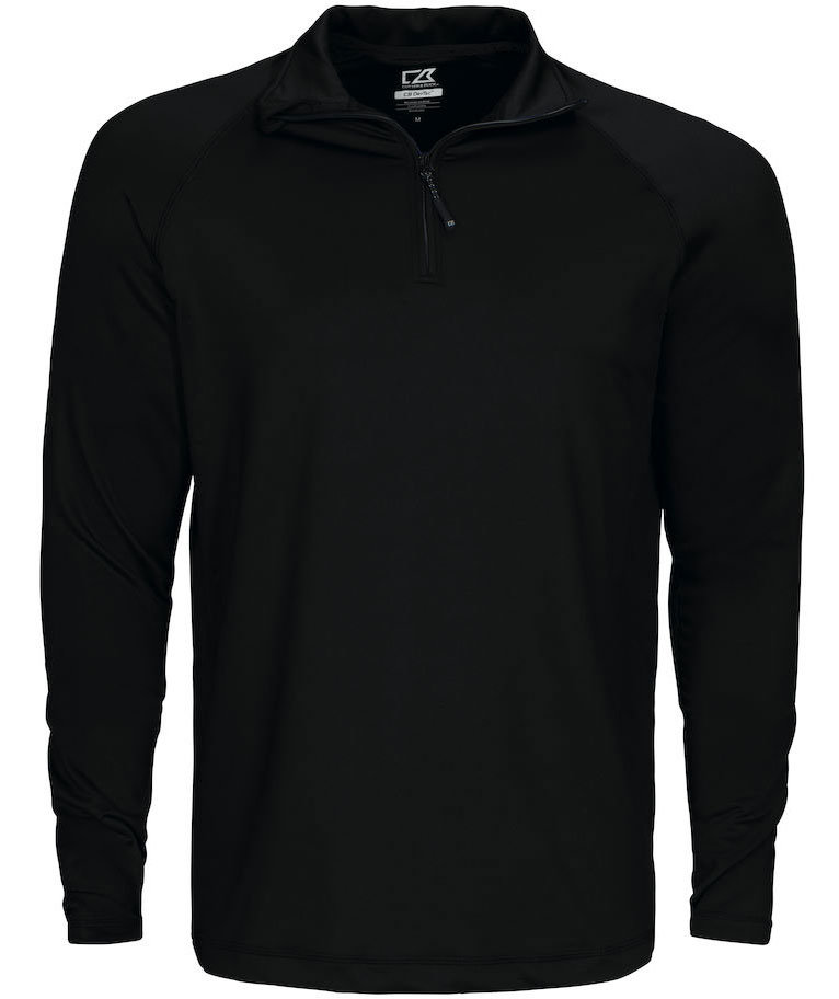 Cutter & Buck Coos Bay halfzip sweatshirt, Svart, Svart, swatch