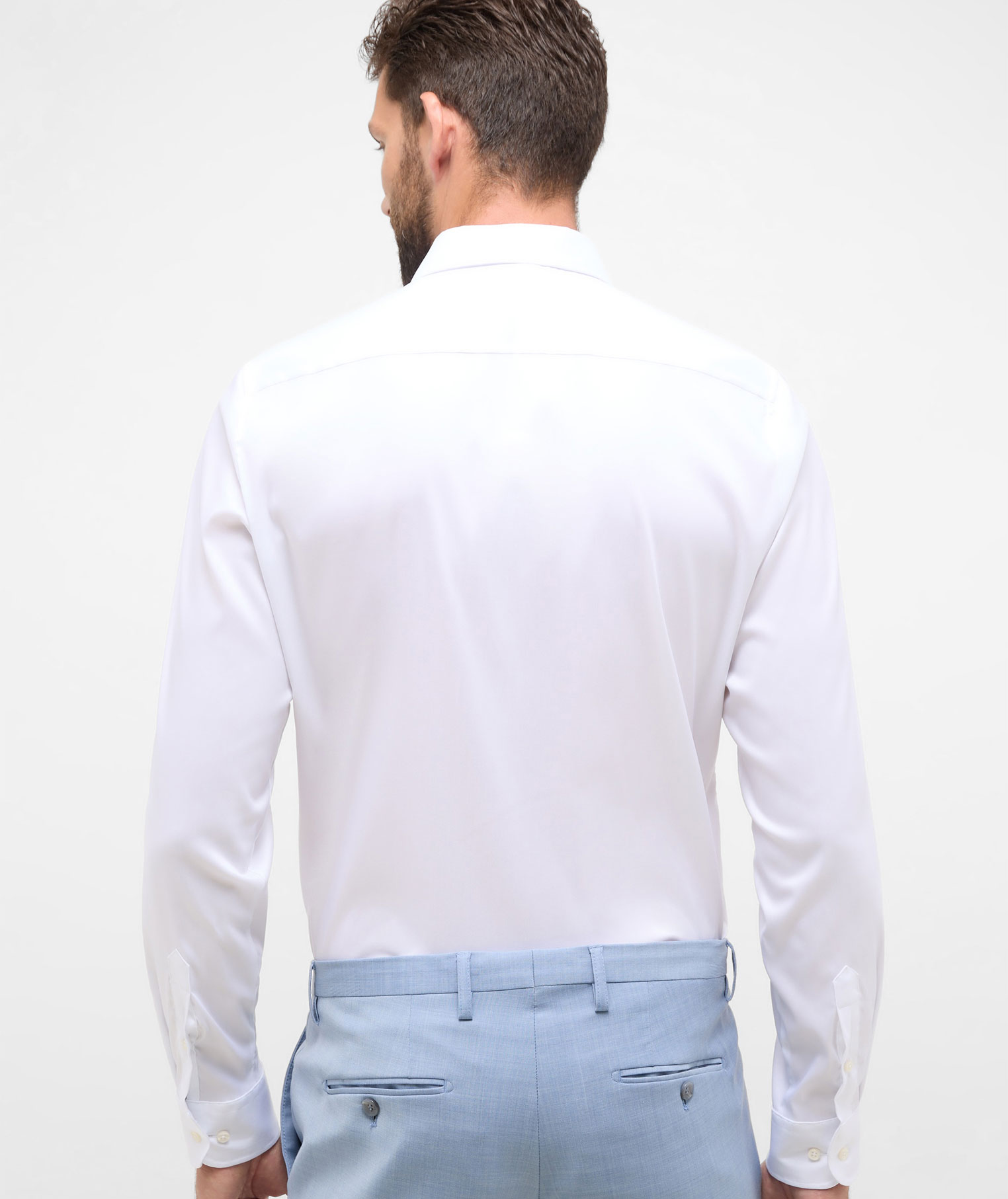 Eterna Performance Slim Fit Hemd, White, large image number 2