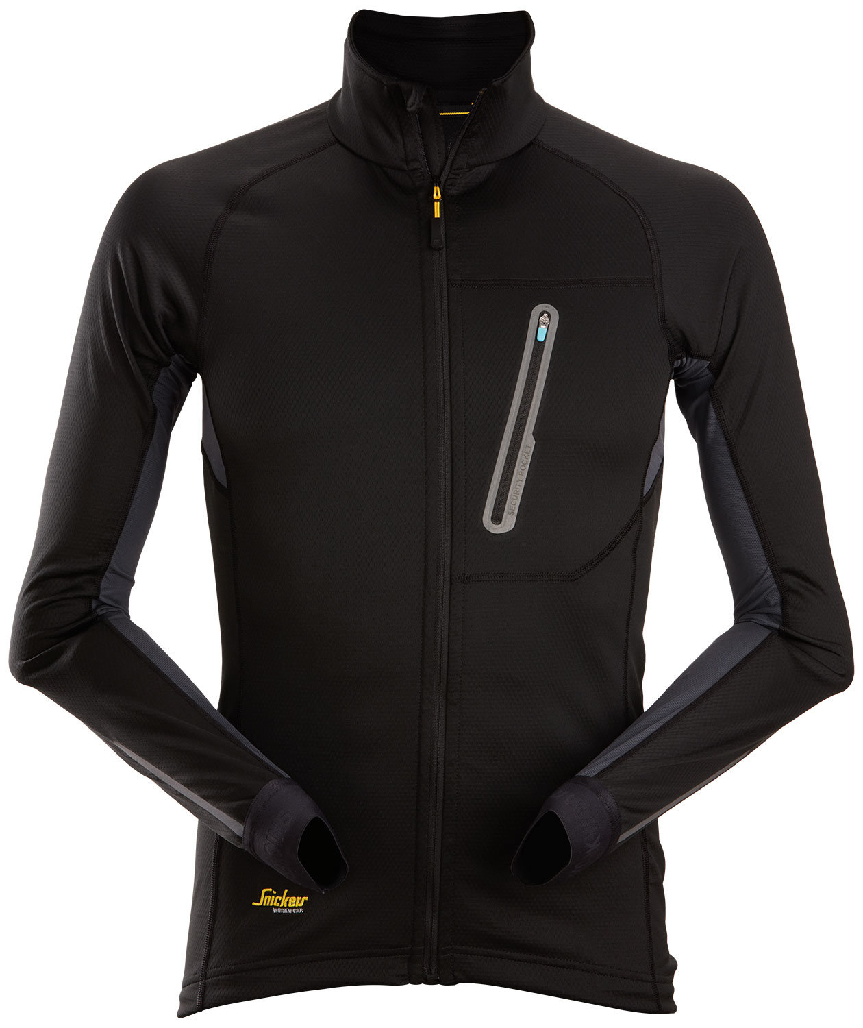 Snickers LiteWork cardigan 9448, Sort/Koksgr&aring;, Sort/Koksgr&aring;, swatch