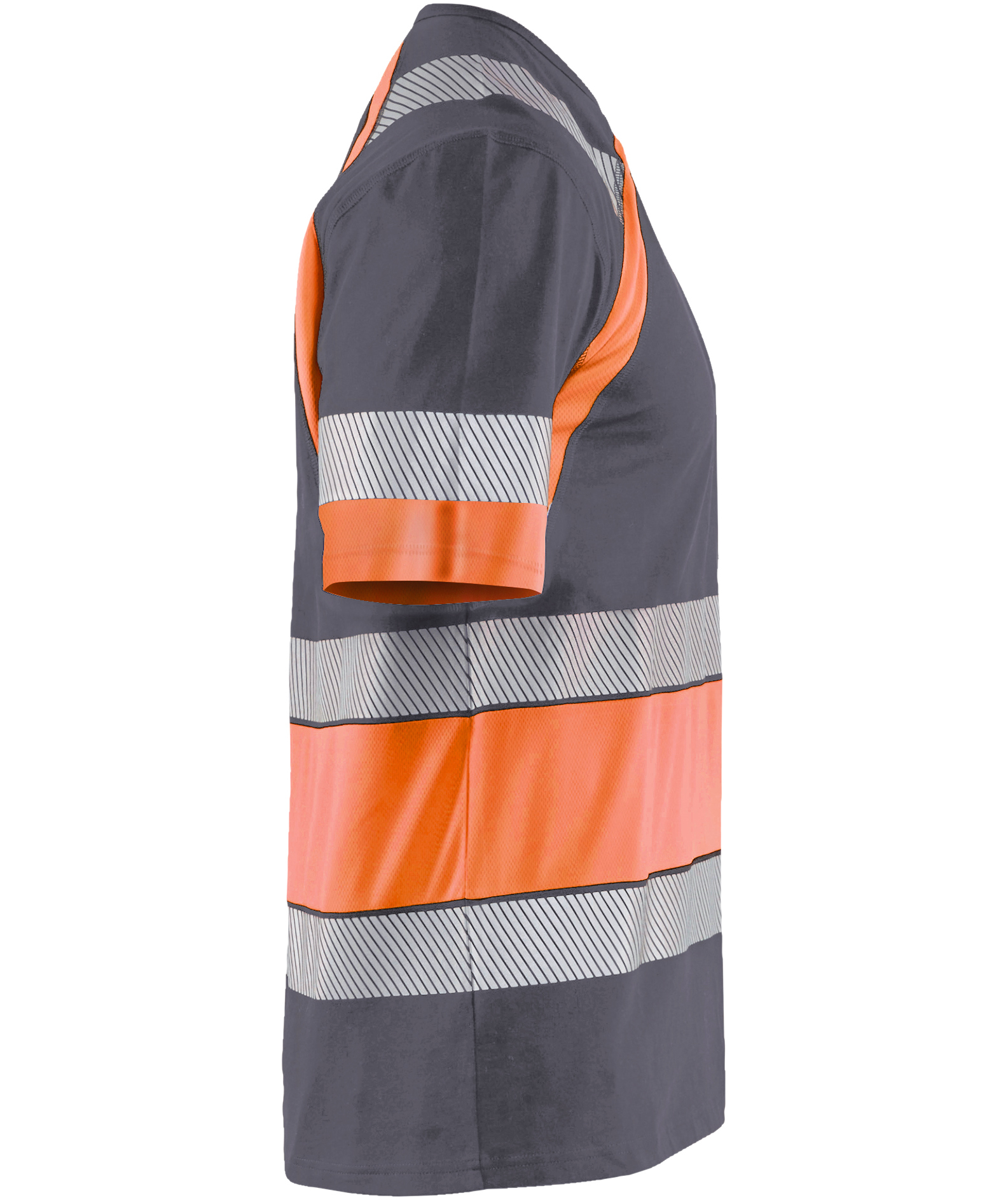 Bl&aring;kl&auml;der T-shirt, Medium grey/Hi-Vis Orange, large image number 3