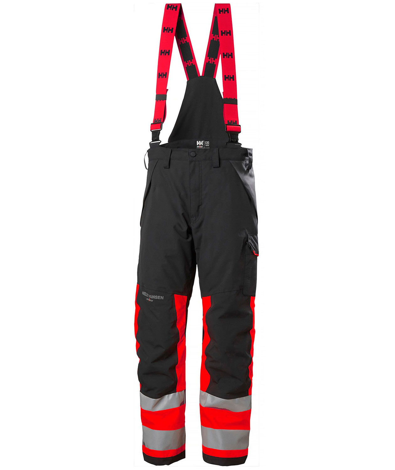 Helly Hansen Alna 2.0 shell trousers, Hi-vis red/charcoal
