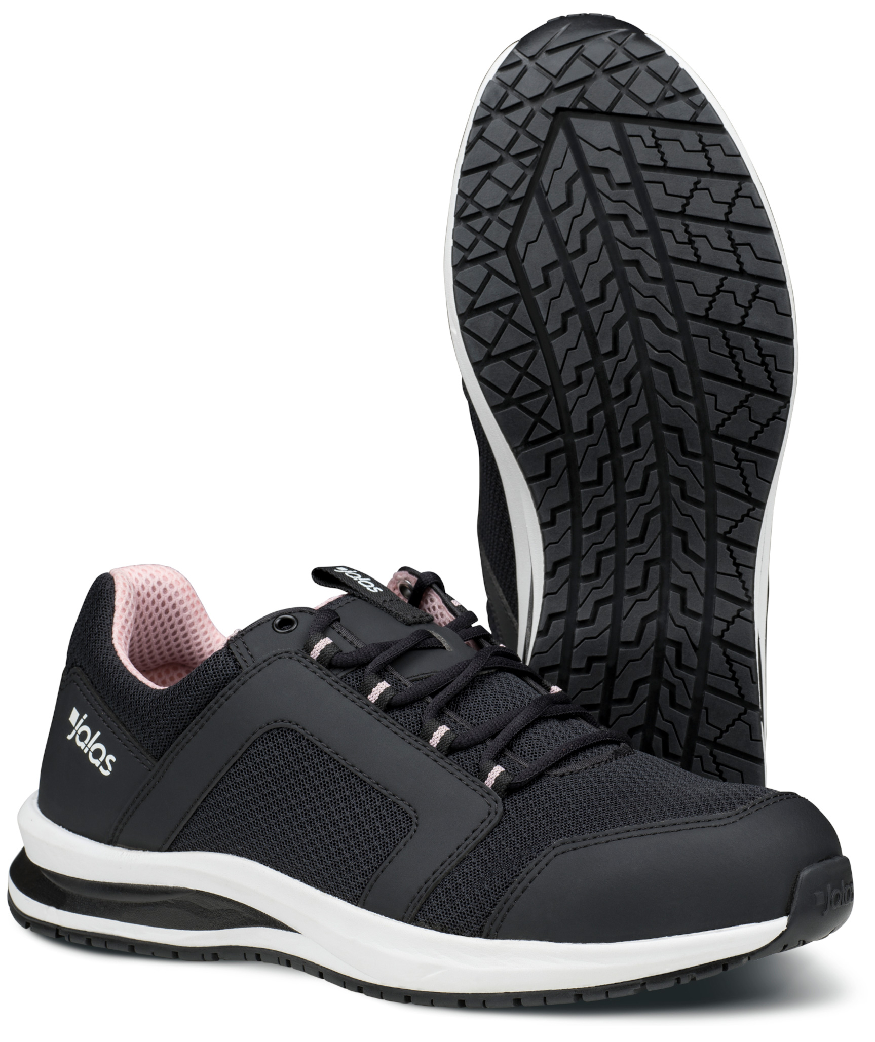 Jalas Tempus dame 5628 sikkerhedssko S1P, Sort/Lyser&oslash;d