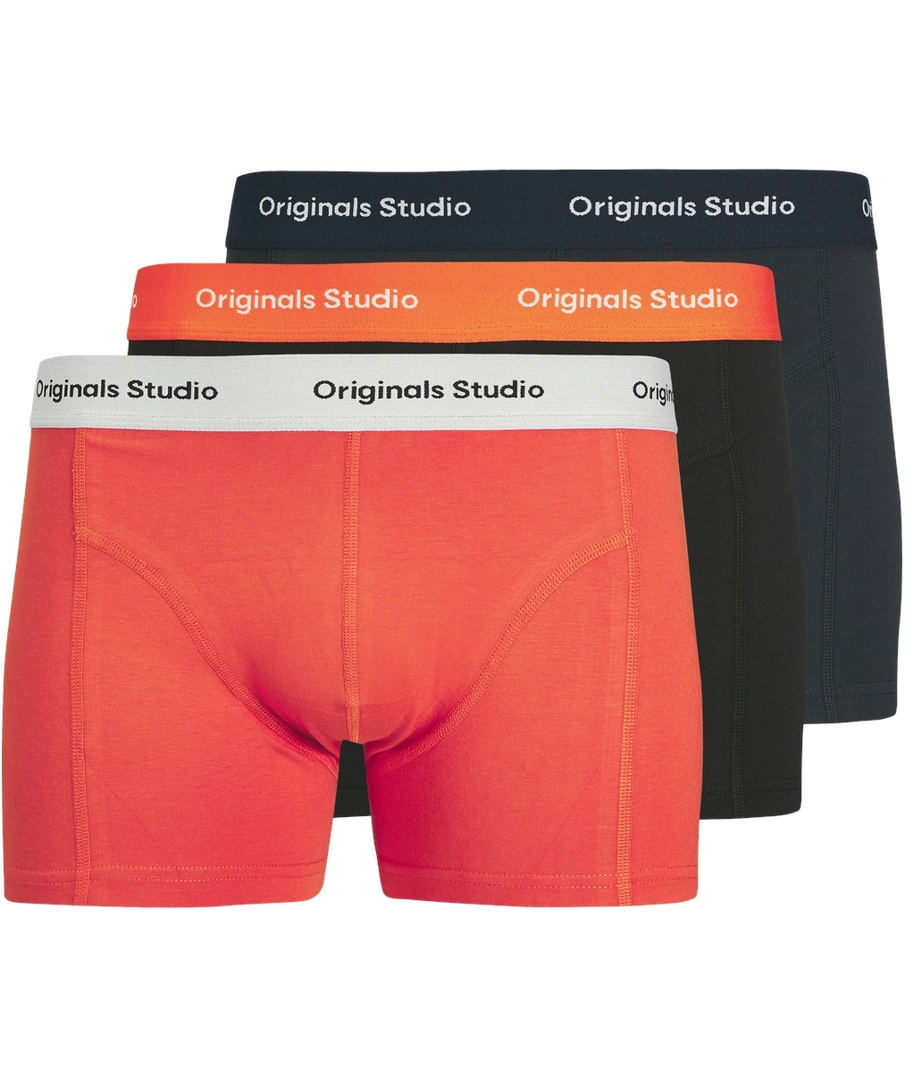 Jack & Jones JACVESTERBRO 3-pak boxershorts, Black Summer Fig
