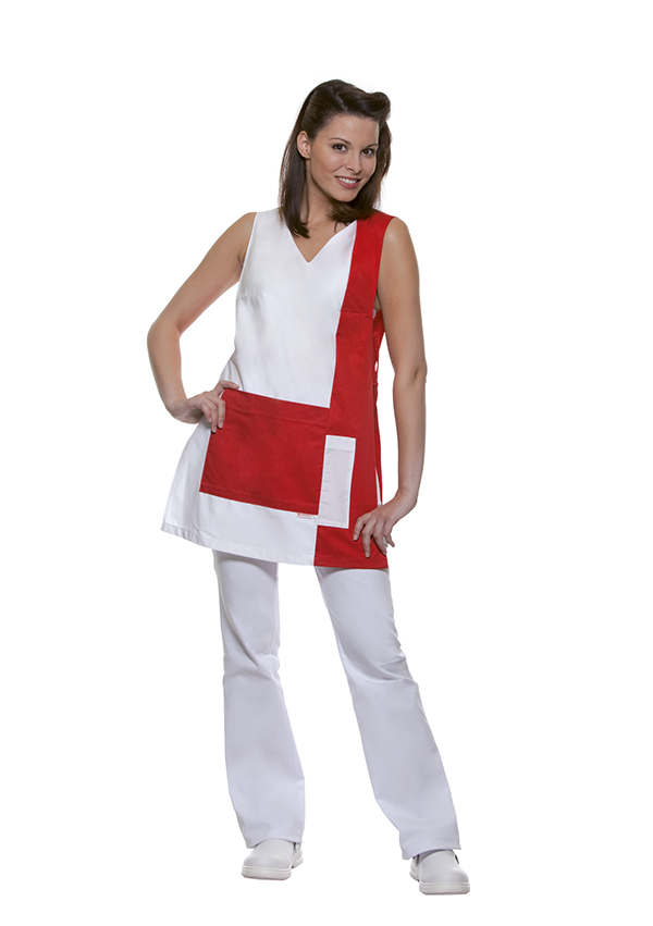 Karlowsky Marilies dubbelf&ouml;rkl&auml;de dam, White/red