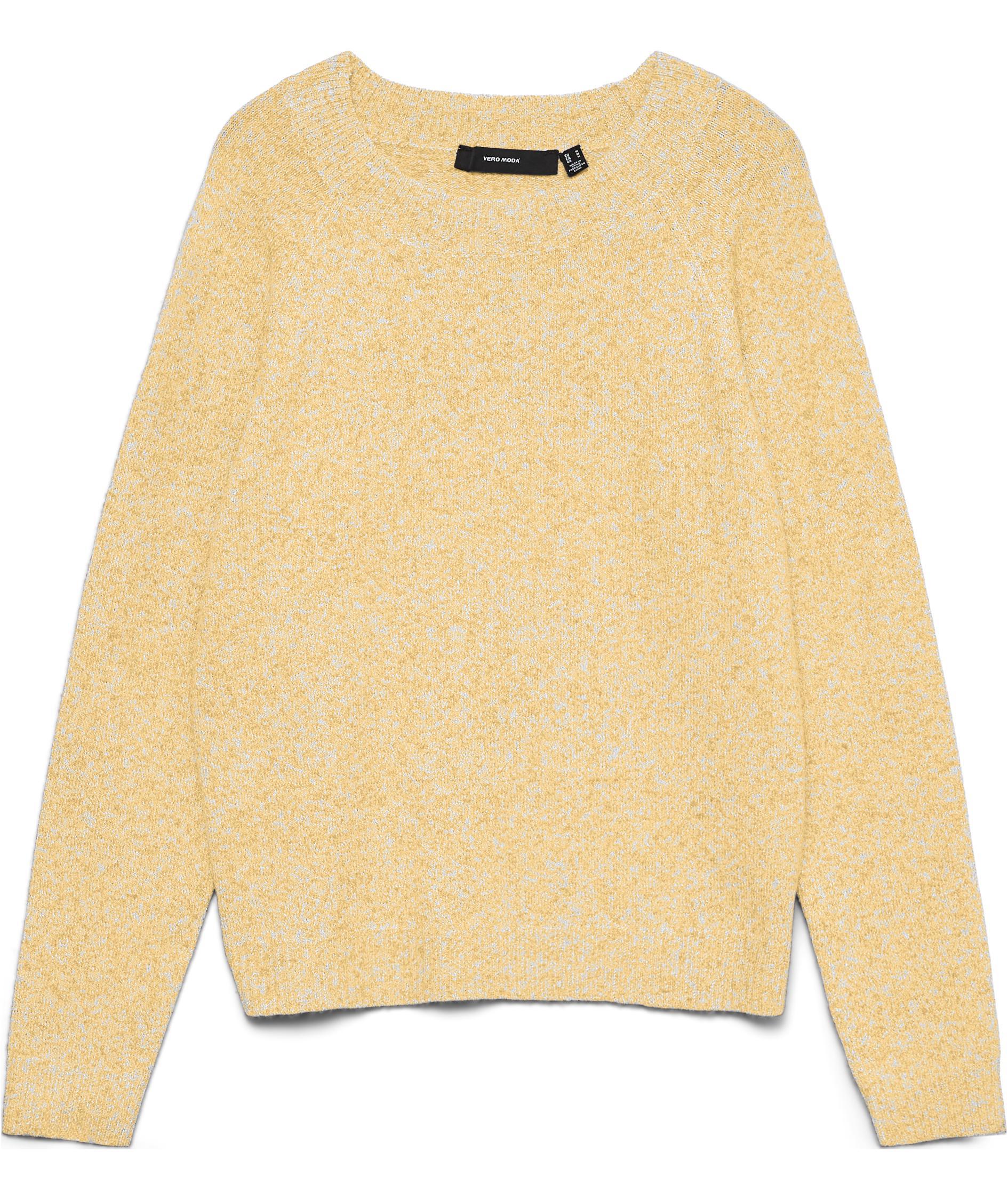 Vero Moda VMDOFFY stickad tr&ouml;ja dam, Golden Haze Melange