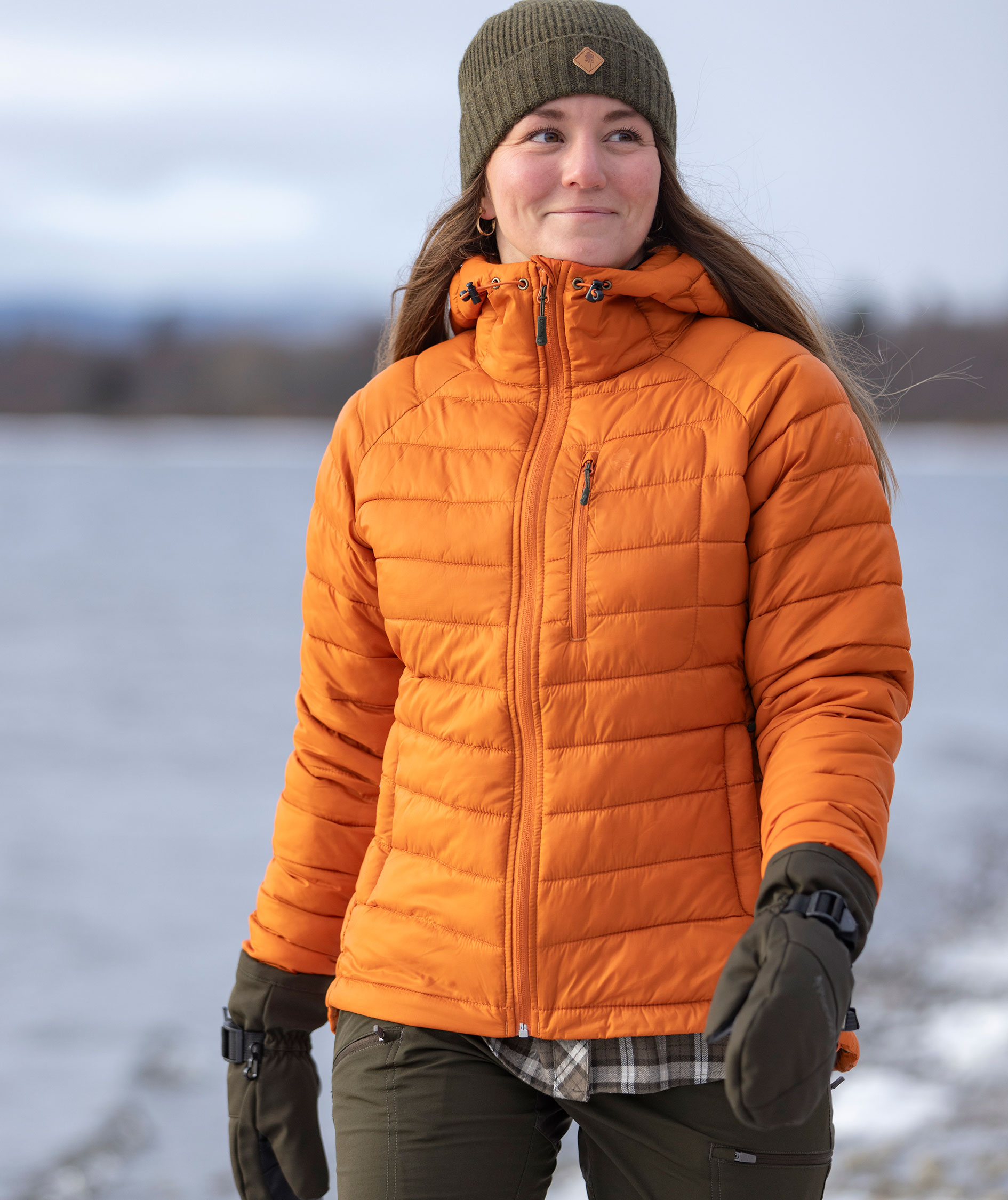 Pinewood&nbsp;Abisko Insulation vatteret damejakke, Burned Orange, large image number 1